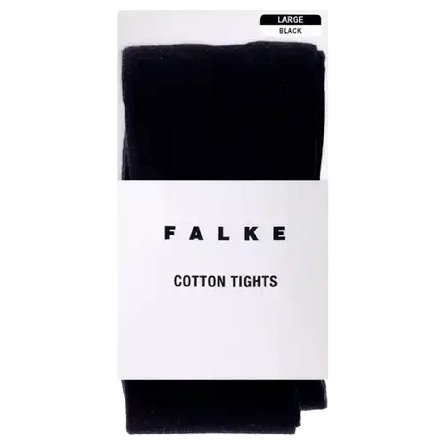 Image of FALKE Large Black Cotton Tights