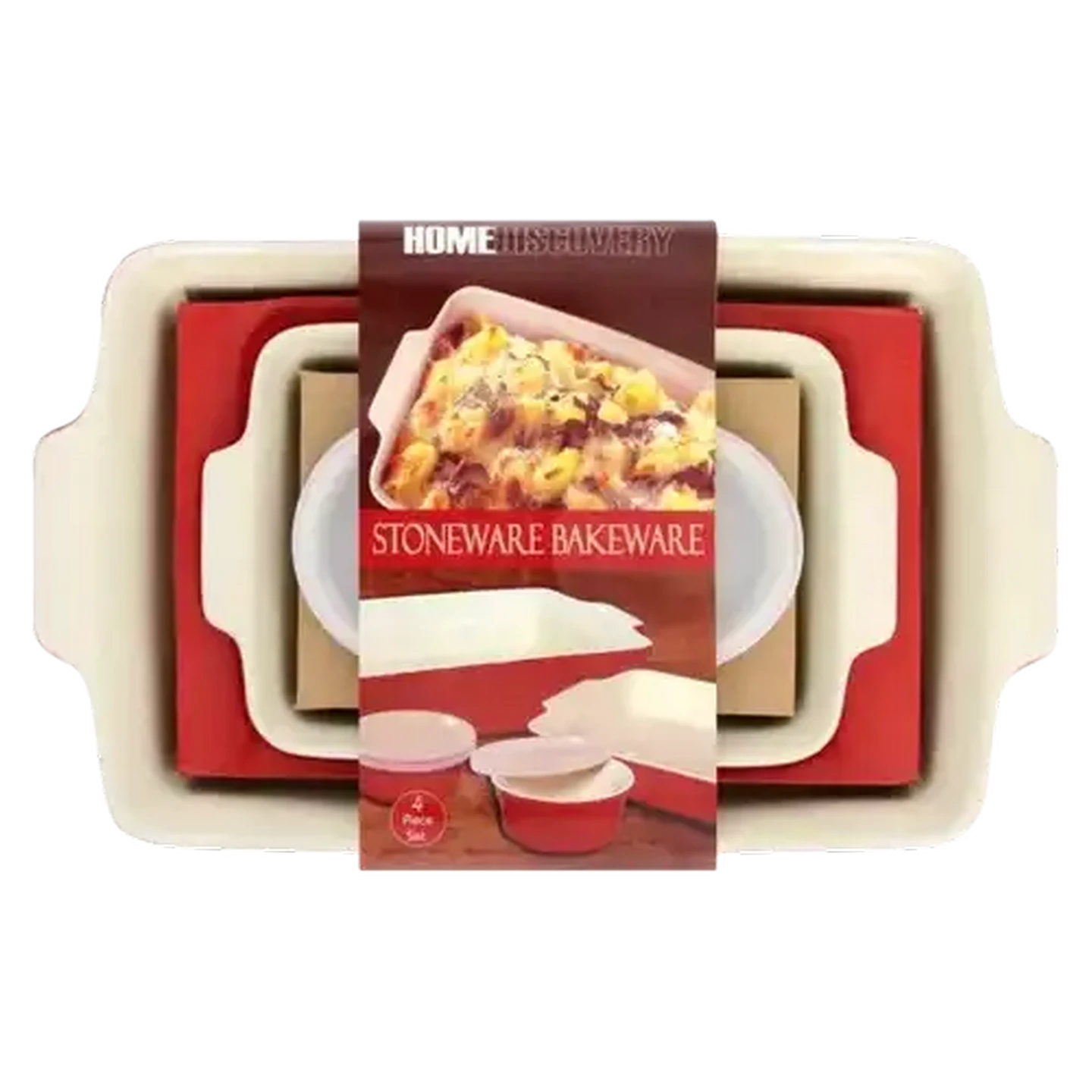 Checkers Sixty60 | Home Discovery Red/White Stoneware Bakeware Set