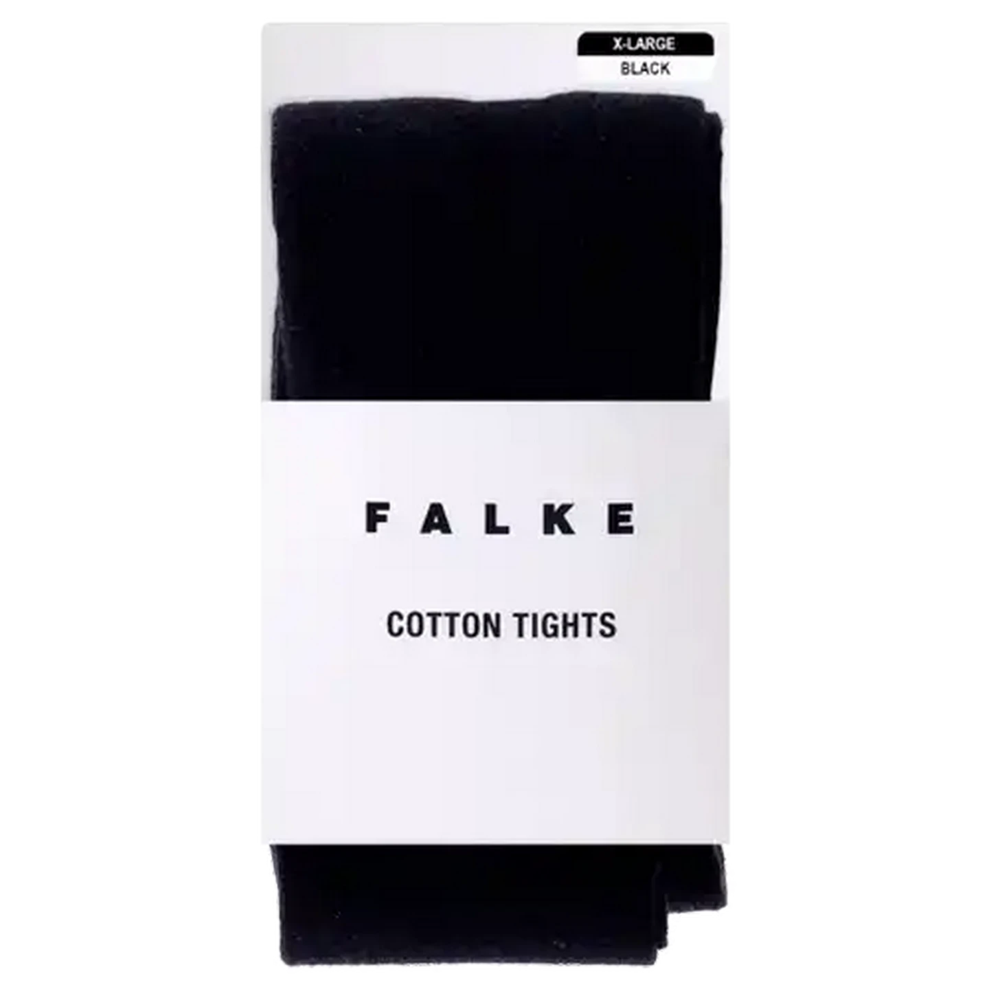 Image of FALKE Extra Large Black Cotton Tights
