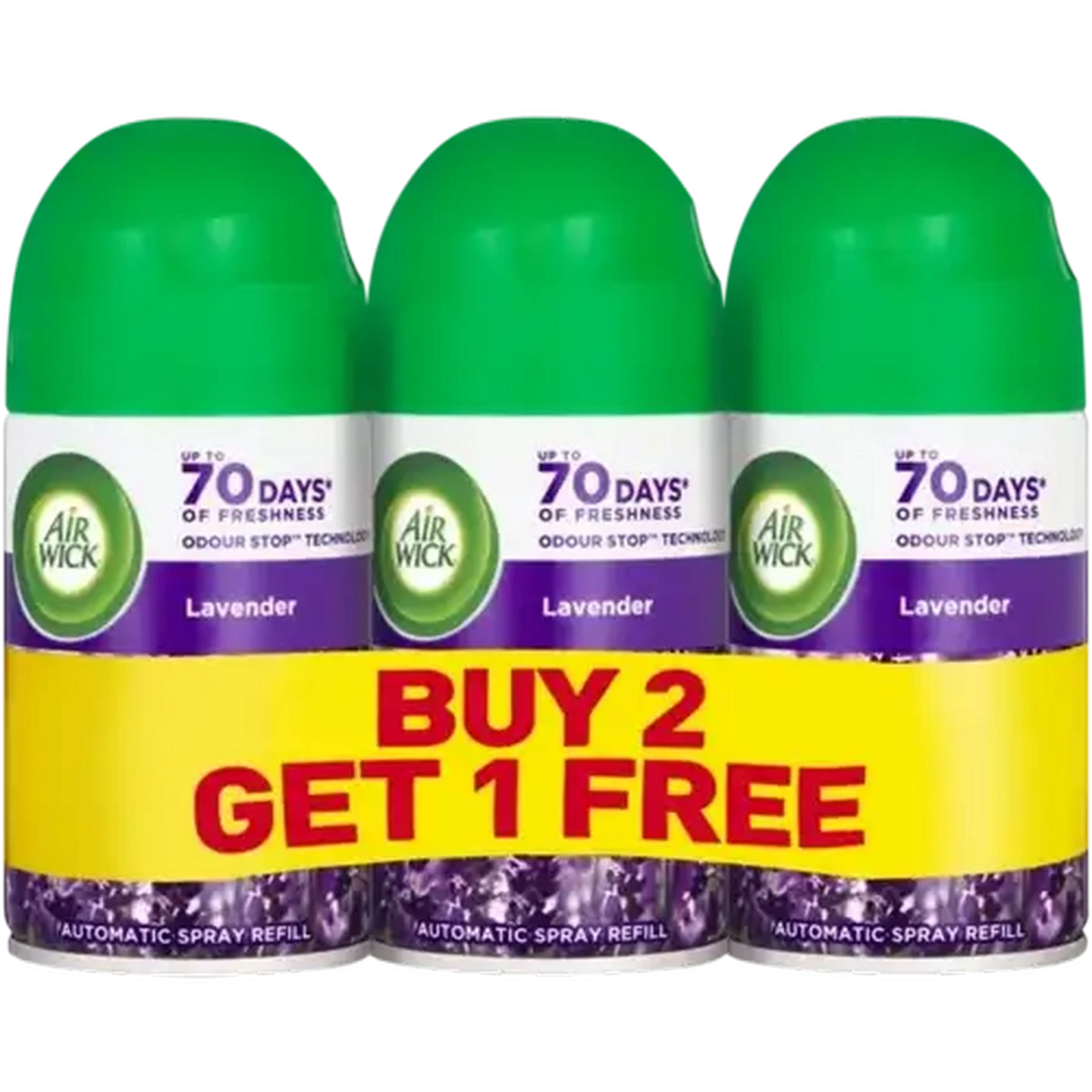 Image of Airwick Freshmatic Lavender Automatic Spray Refill 3 x 250ml
