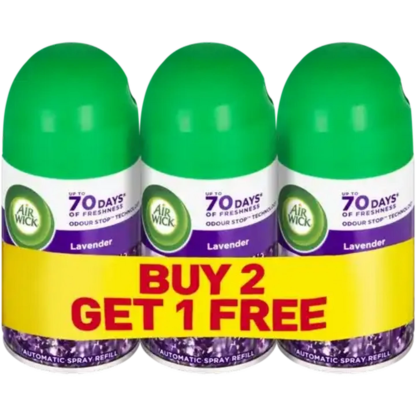 Image of Airwick Freshmatic Lavender Automatic Spray Refill 3 x 250ml