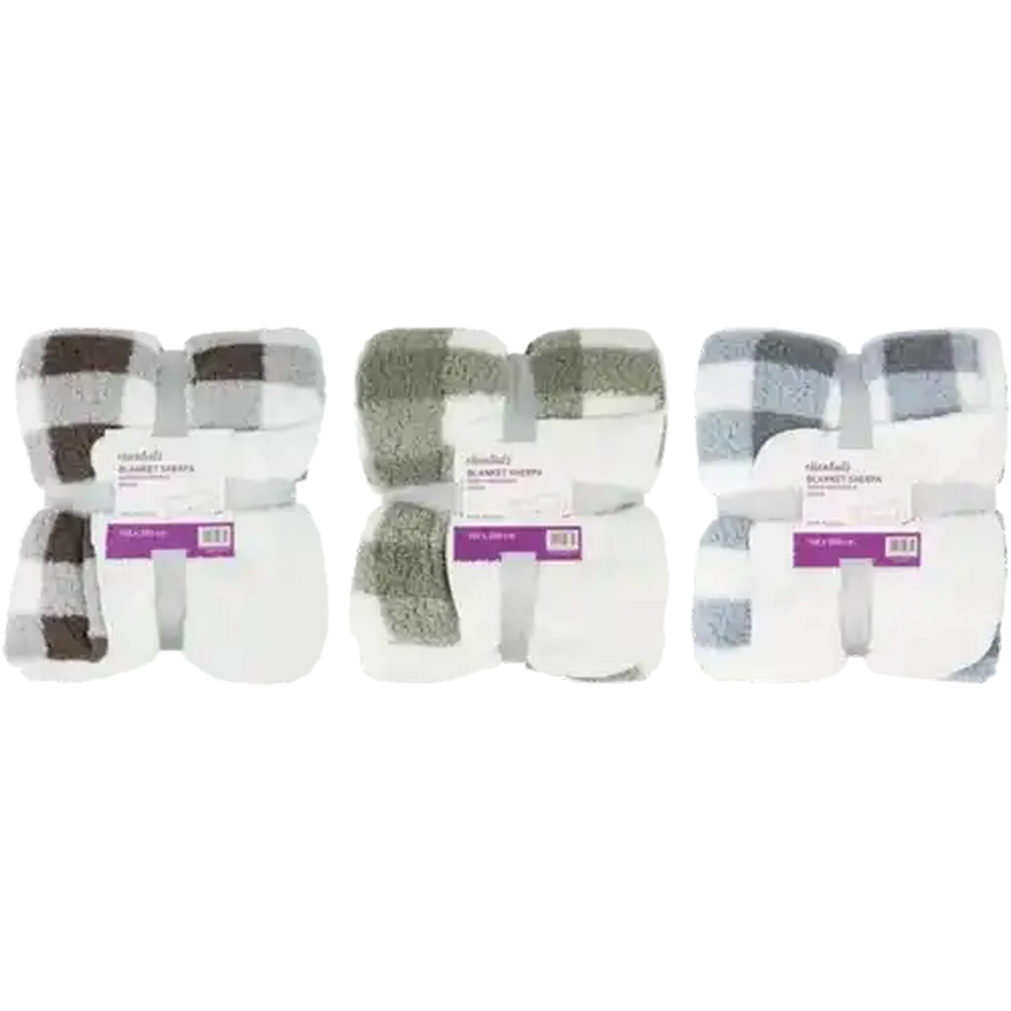 Image of Essentials Sherpa Blanket 150 x 200cm (Colour May Vary)