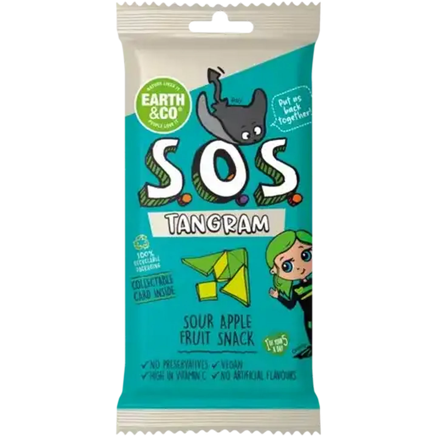 Checkers Sixty60 | Earth & Co. S.O.S. Sour Apple Tangram Fruit