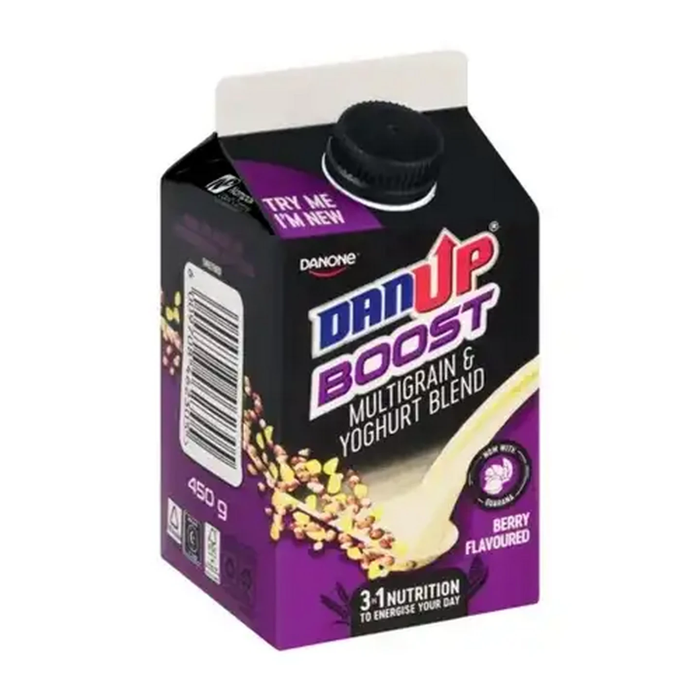 Image of Danone DanUp Boost Berry Flavoured Multigrain & Yoghurt Blend 450g