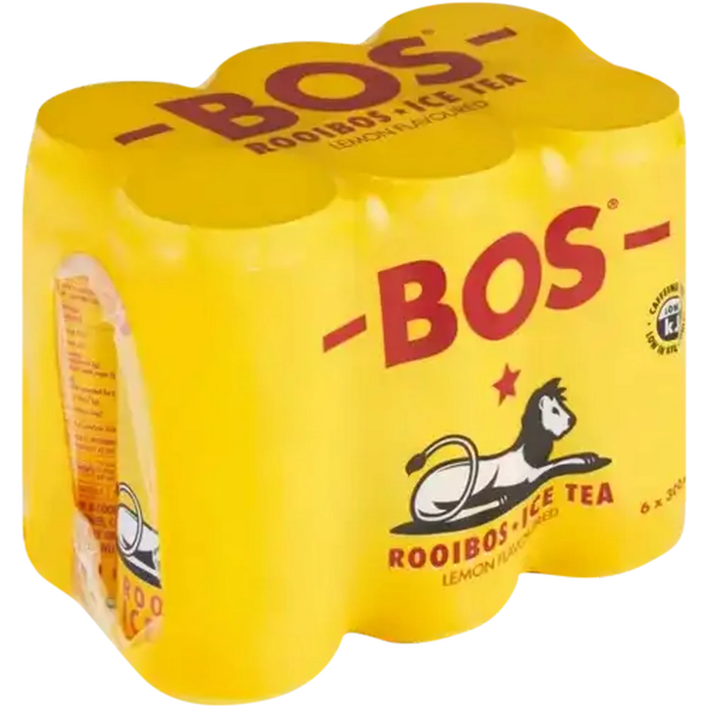 Image of BOS Lemon Flavoured Ice Tea Cans 6 x 300ml