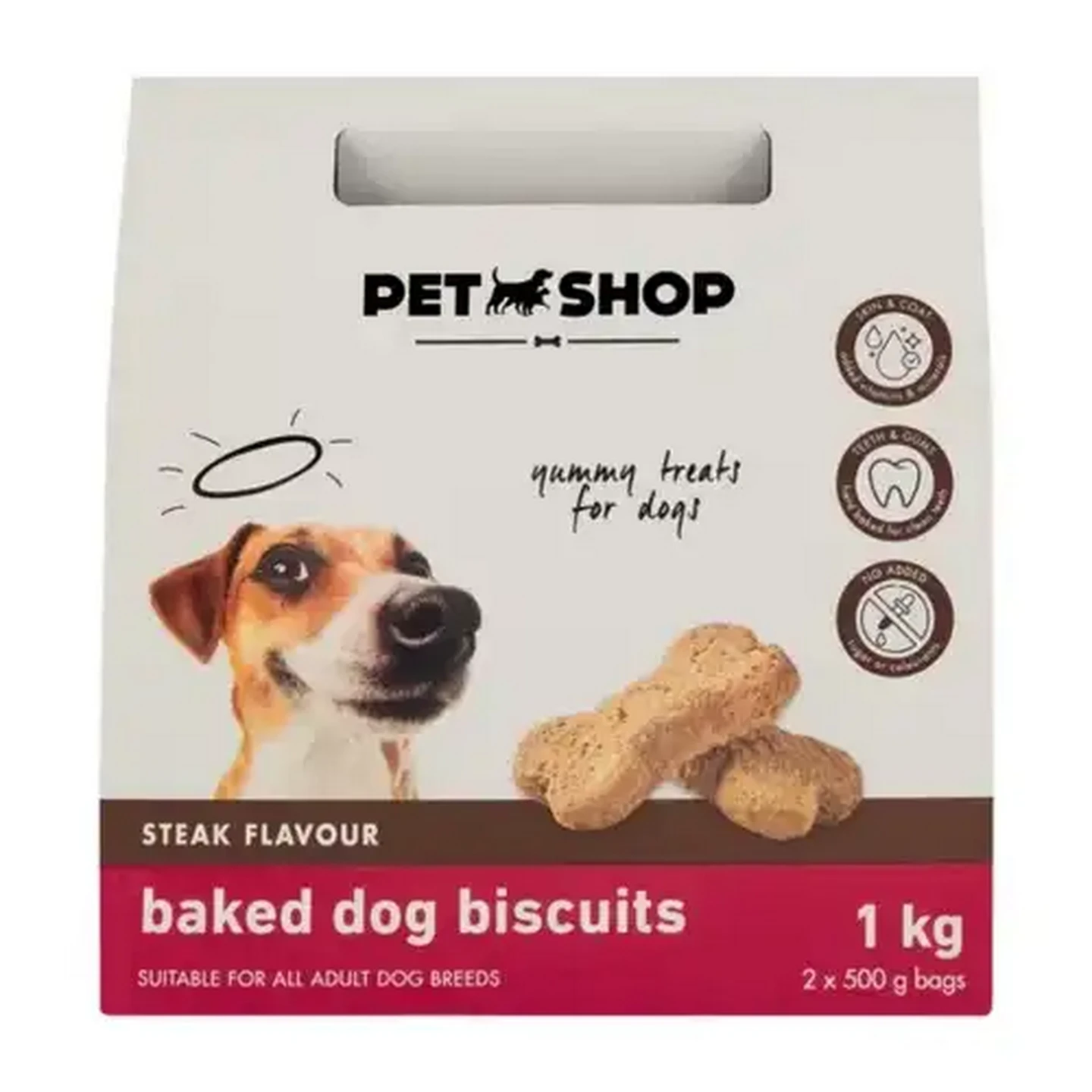 Checkers Sixty60 | Petshop Steak Flavour Baked Dog Biscuits 1kg