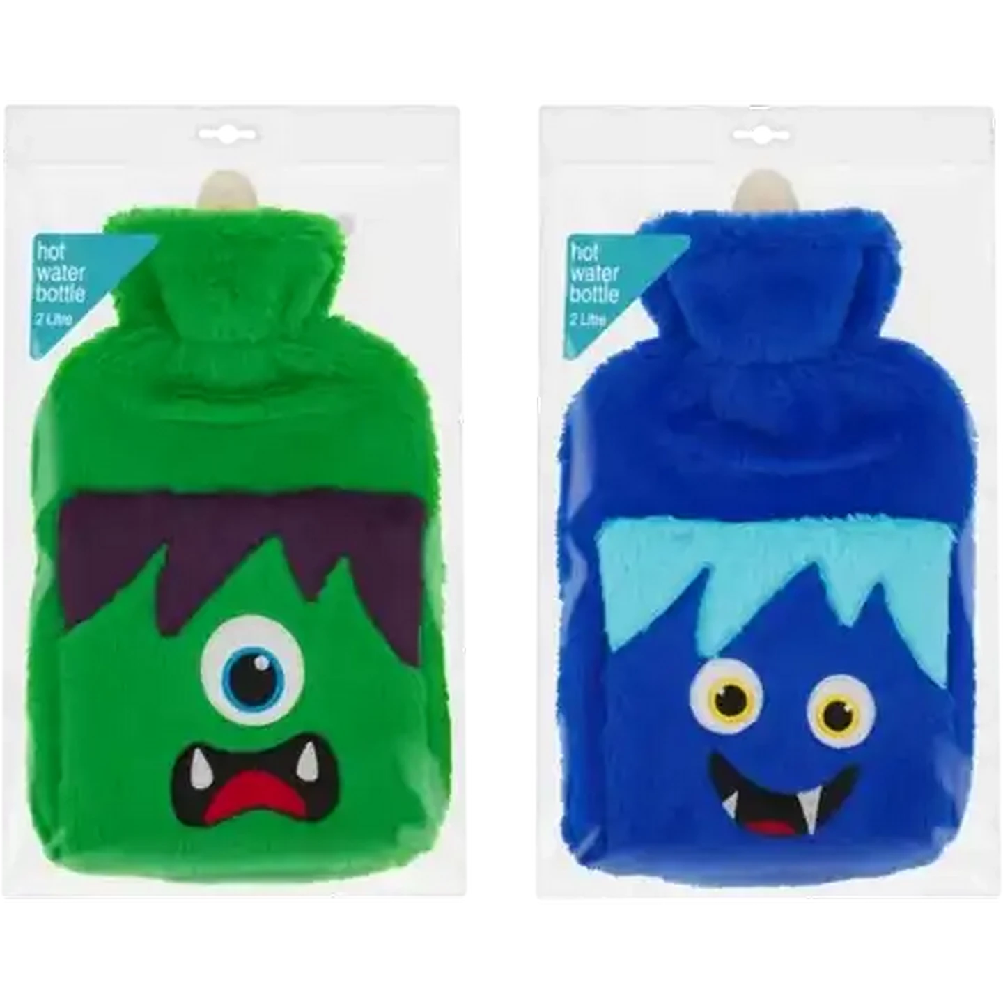 Image of Monster Hot Water Bottle With Pockets 2L (Type May Vary)