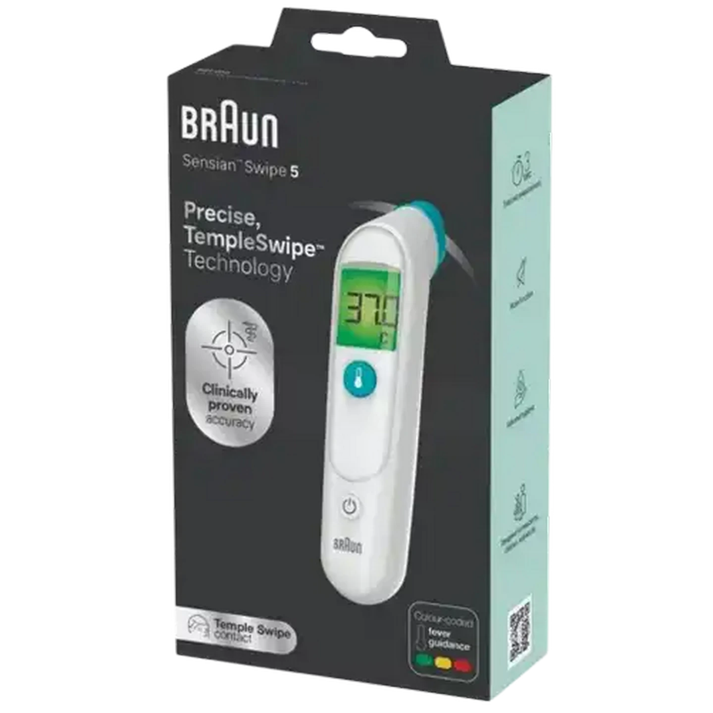 Image of Braun BST200 TempleSwipe White Thermometer