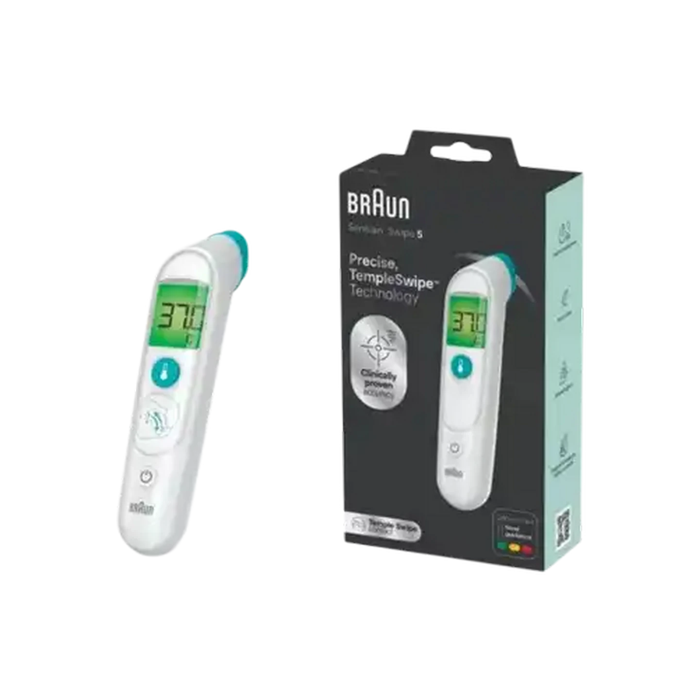 Image of Braun BST200 TempleSwipe White Thermometer