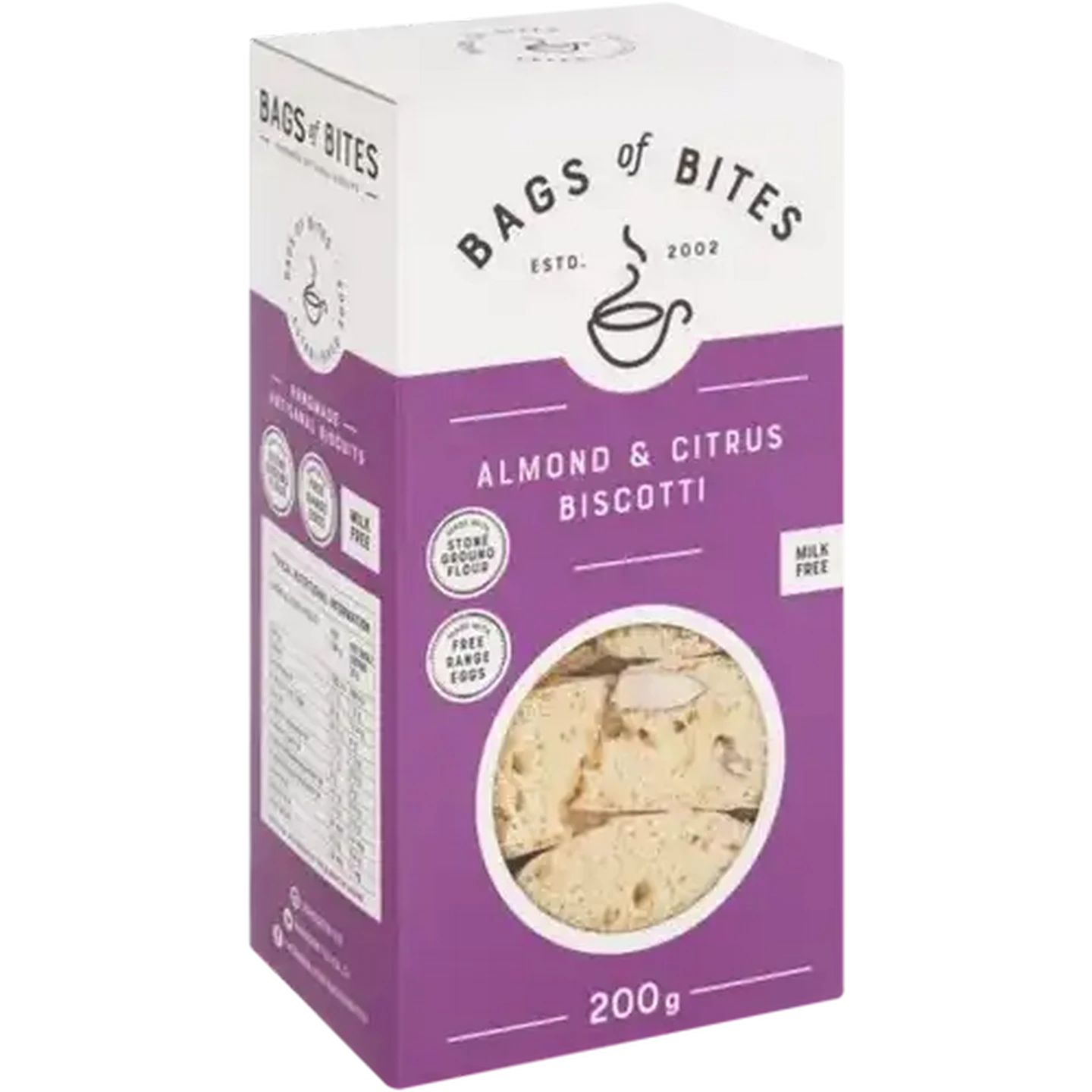 Checkers Sixty60 | Bags of Bites Almond & Citrus Biscotti 200g