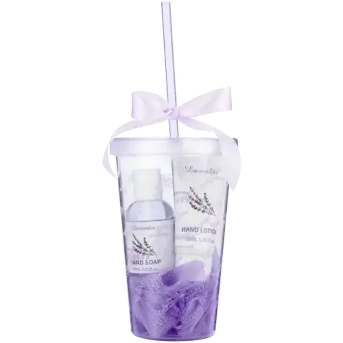 Checkers Sixty60 | Straw Cup Lavender Bath Set 4 Pack
