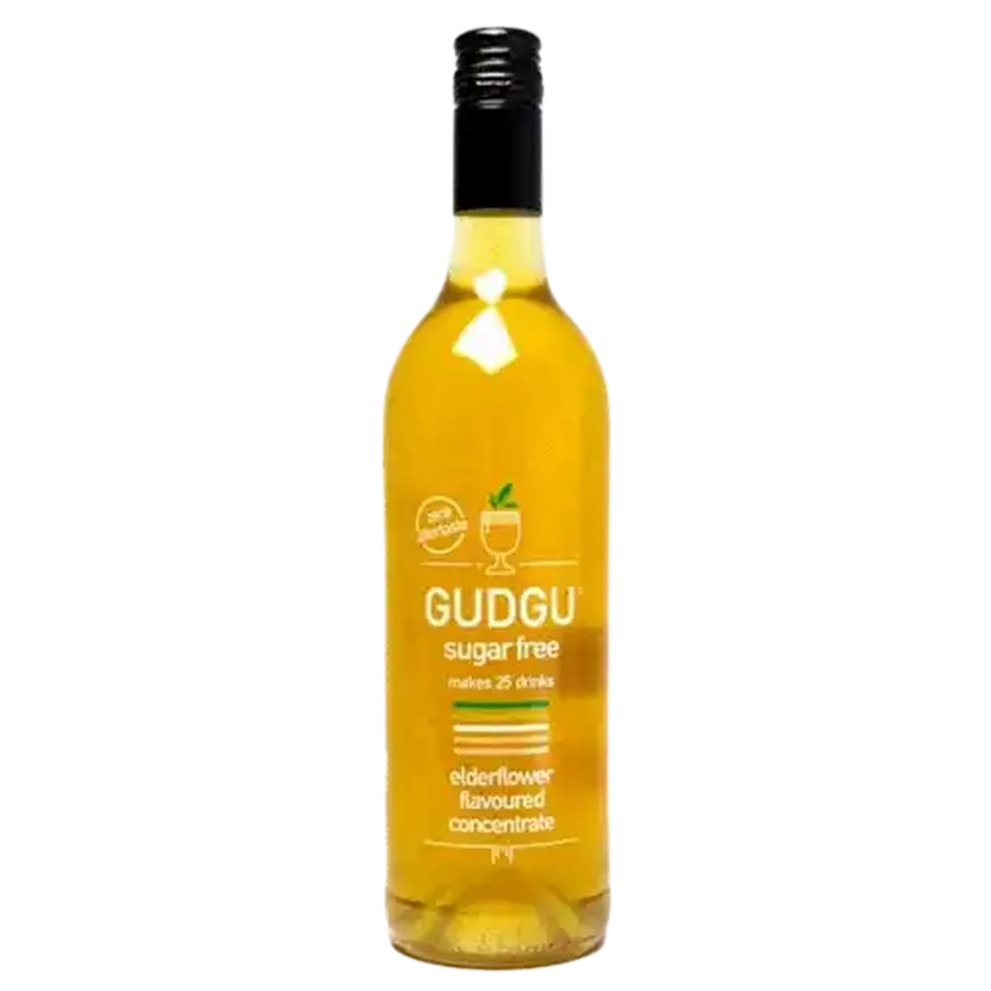 Image of Gudgu Elderflower Sugar Free Cordial 750ml