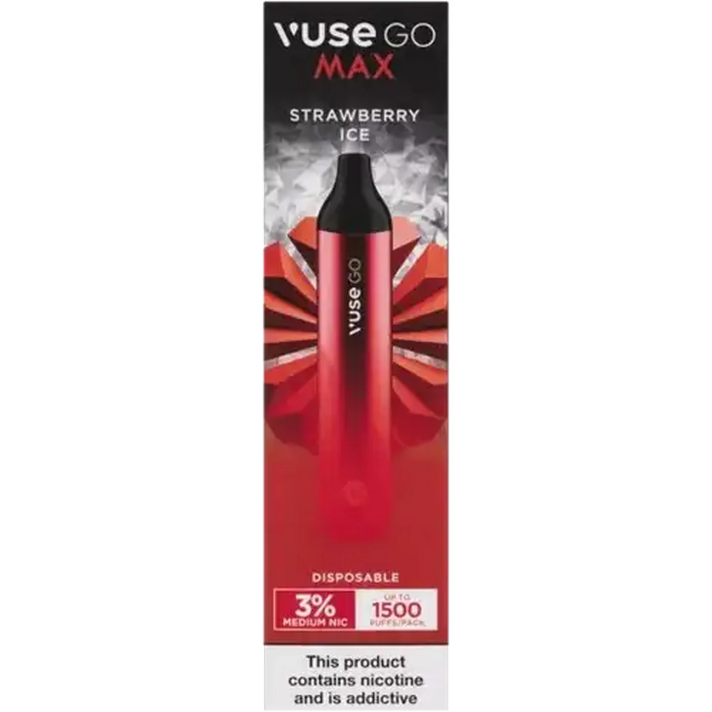 Checkers Sixty60 | Vuse Go Max Strawberry Ice 3% Disposable Vape  (Non-Refundable. Non-Returnable.)