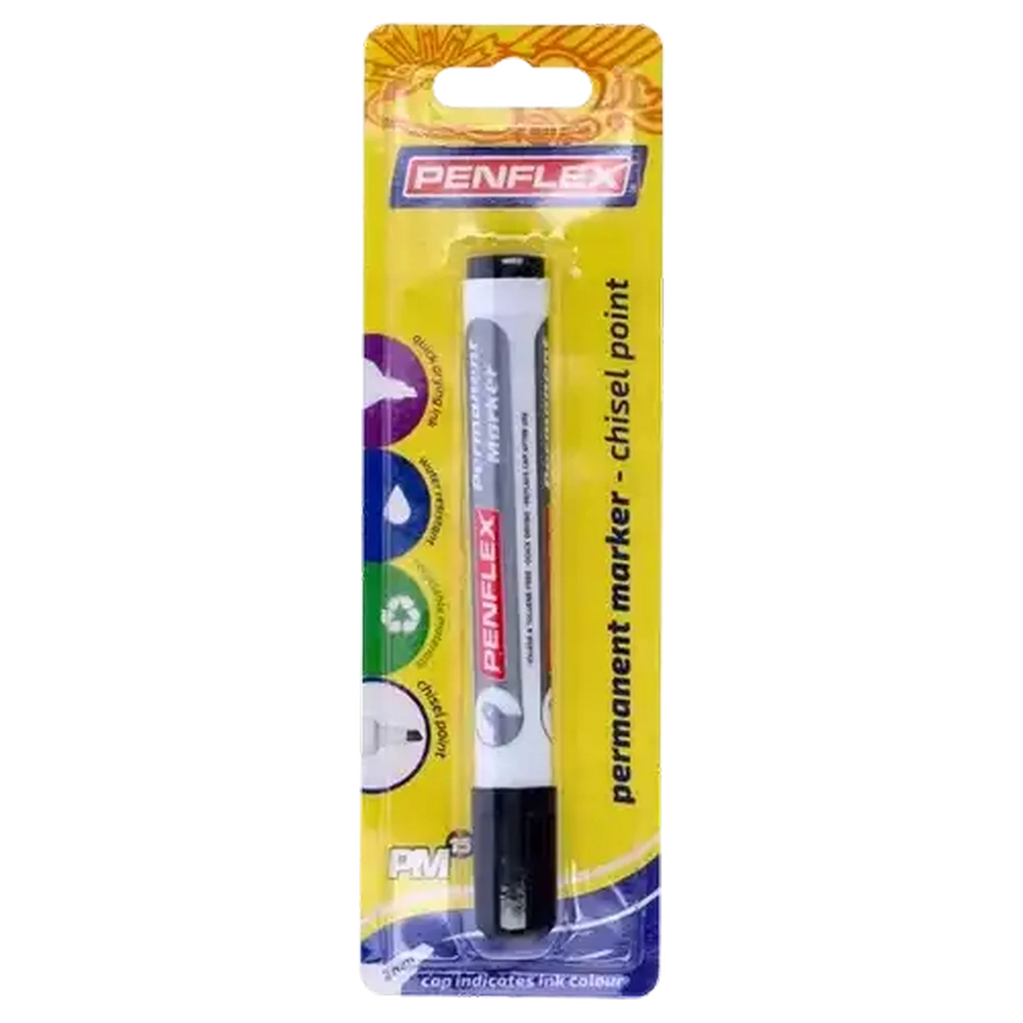Checkers Sixty60 | Penflex PM15 Black Chisel Point Permanent