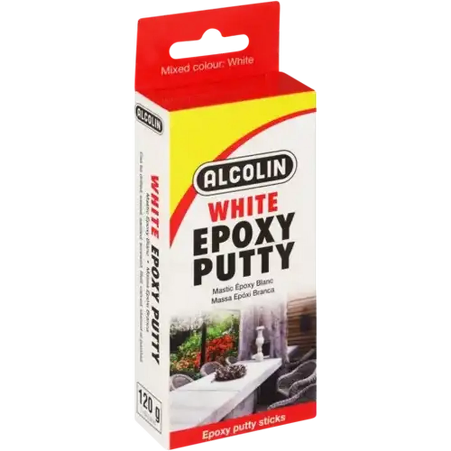 Image of Alcolin White Epoxy Putty 2 x 60g