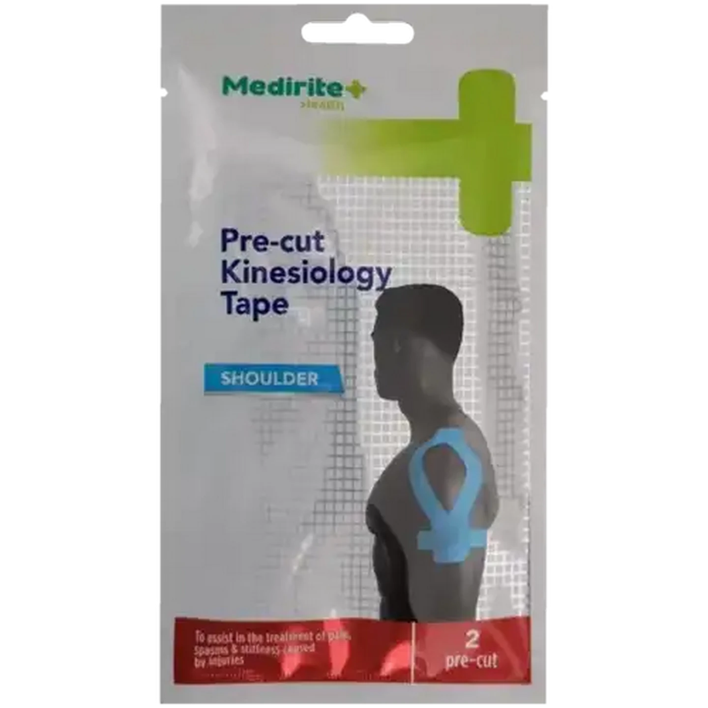 Image of Medirite Shoulder Pre-Cut Kinesiology Tape 2 Pack