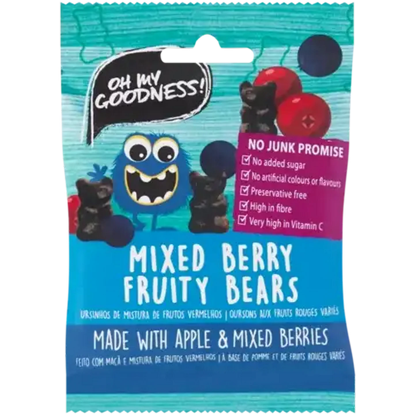 めんま　Aqua Berryとgoodcompany V1 Checkers Sixty60 | Oh My Goodness! Mixed Berry Fruity Bears 30g