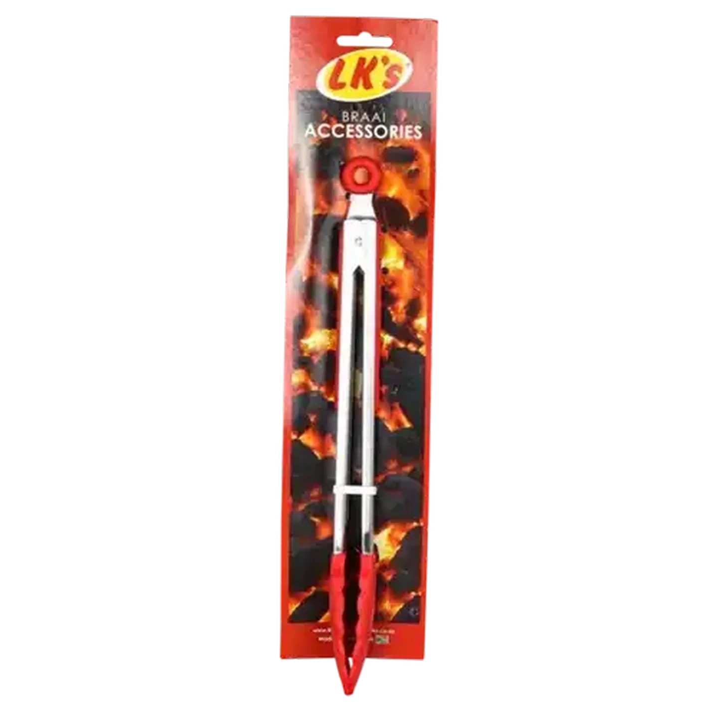 Image of LK's Silicone Tip Salad Tongs
