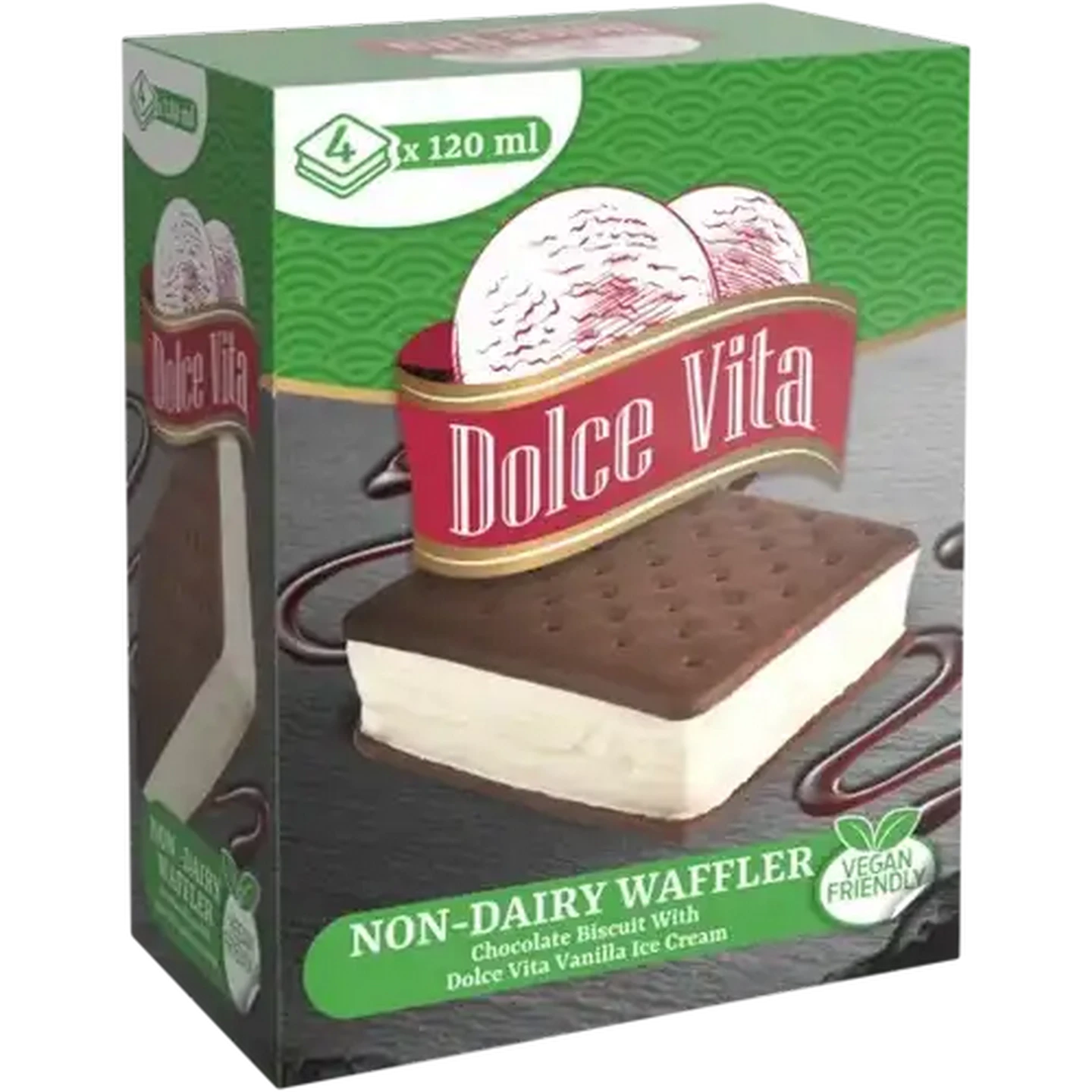 Image of Dolce Vita Non-Dairy Waffler 4 x 120ml