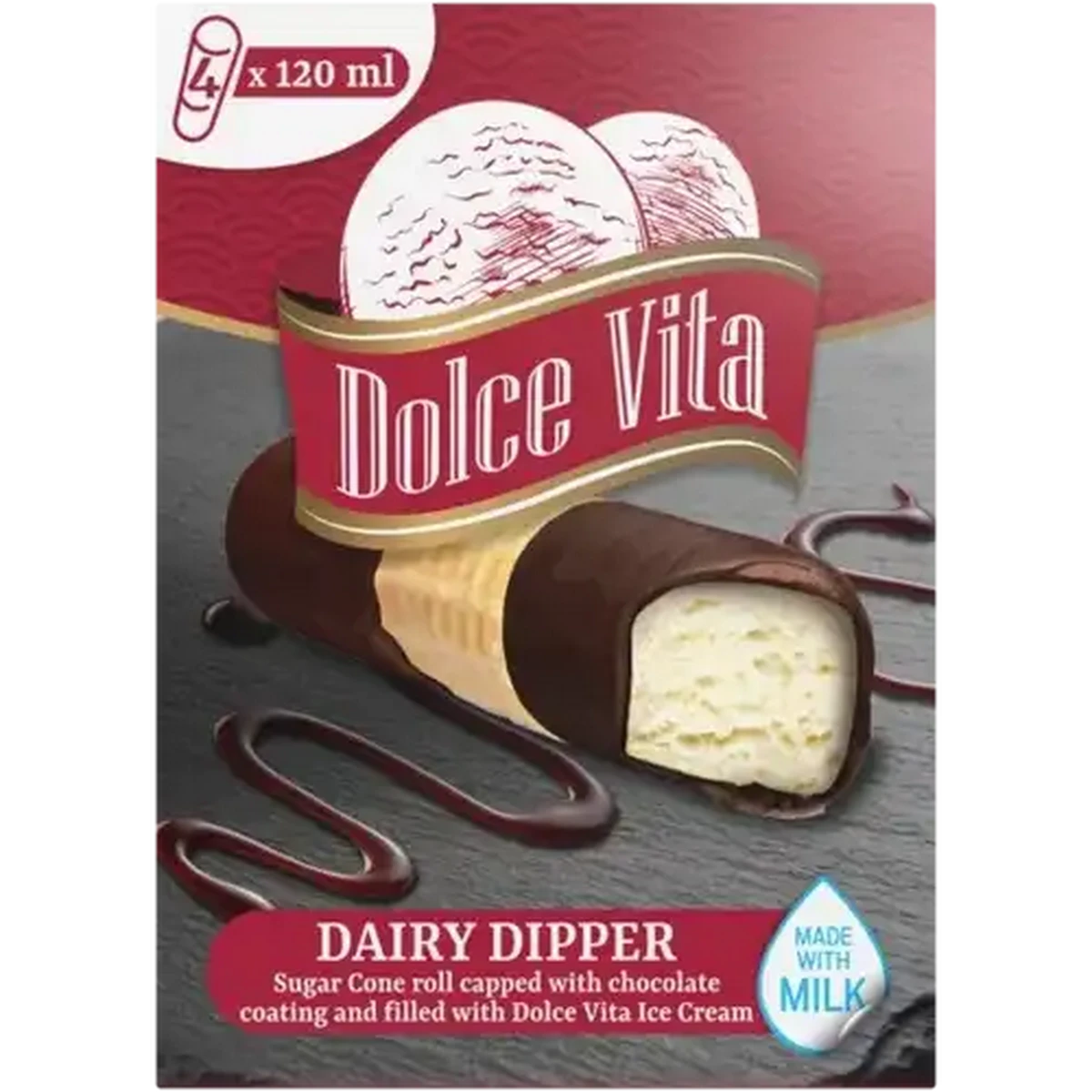 Checkers Sixty60 | Dolce Vita Dairy Dipper Ice Cream 4 x 120ml