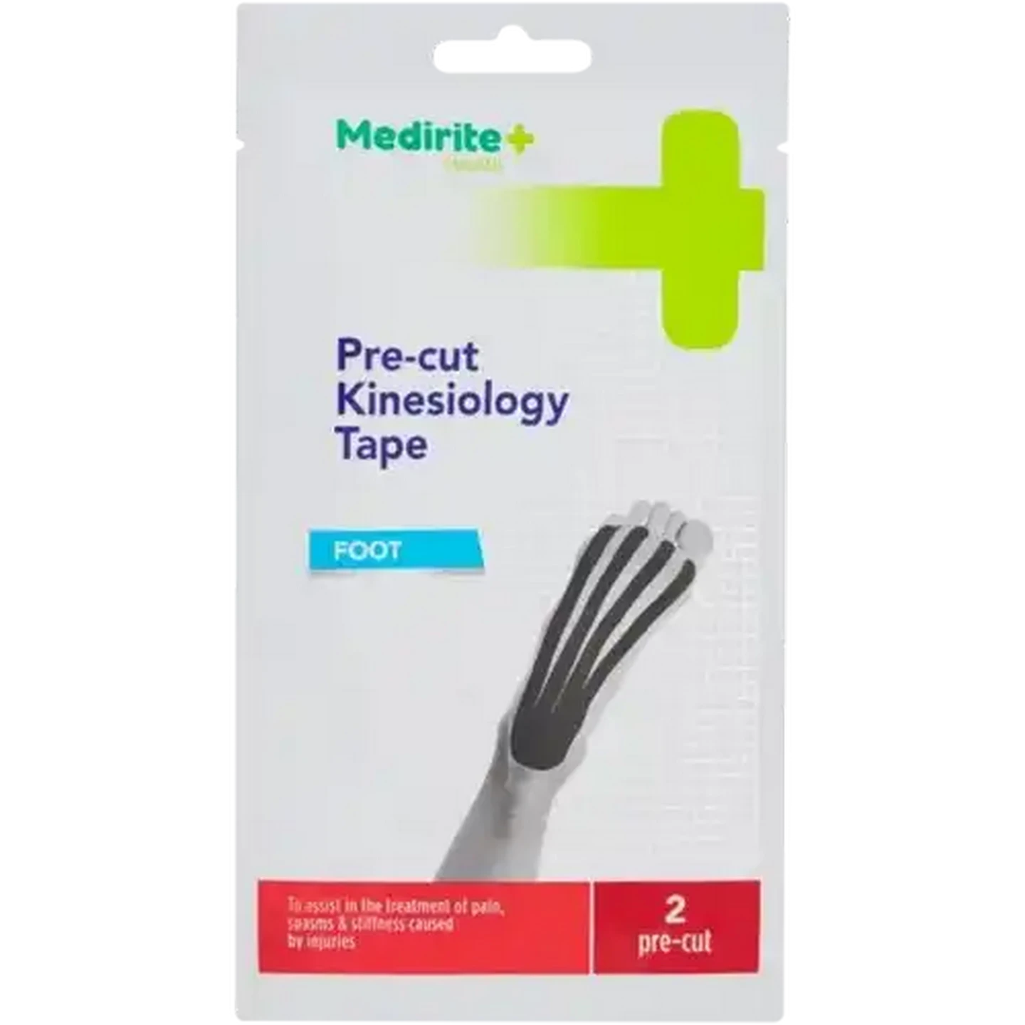Image of Medirite Pre-Cut Kinesiology Foot Tape 2 Pack