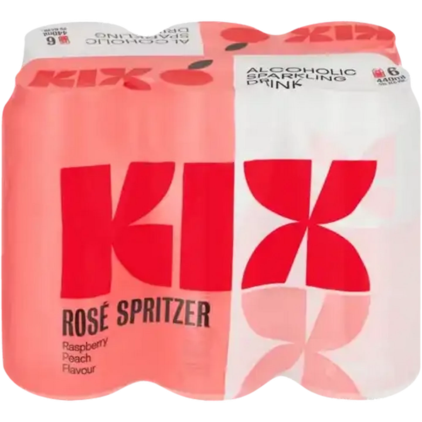 Checkers Sixty60 | KIX Raspberry Peach Flavour Spritzer Cans 6 x 440ml