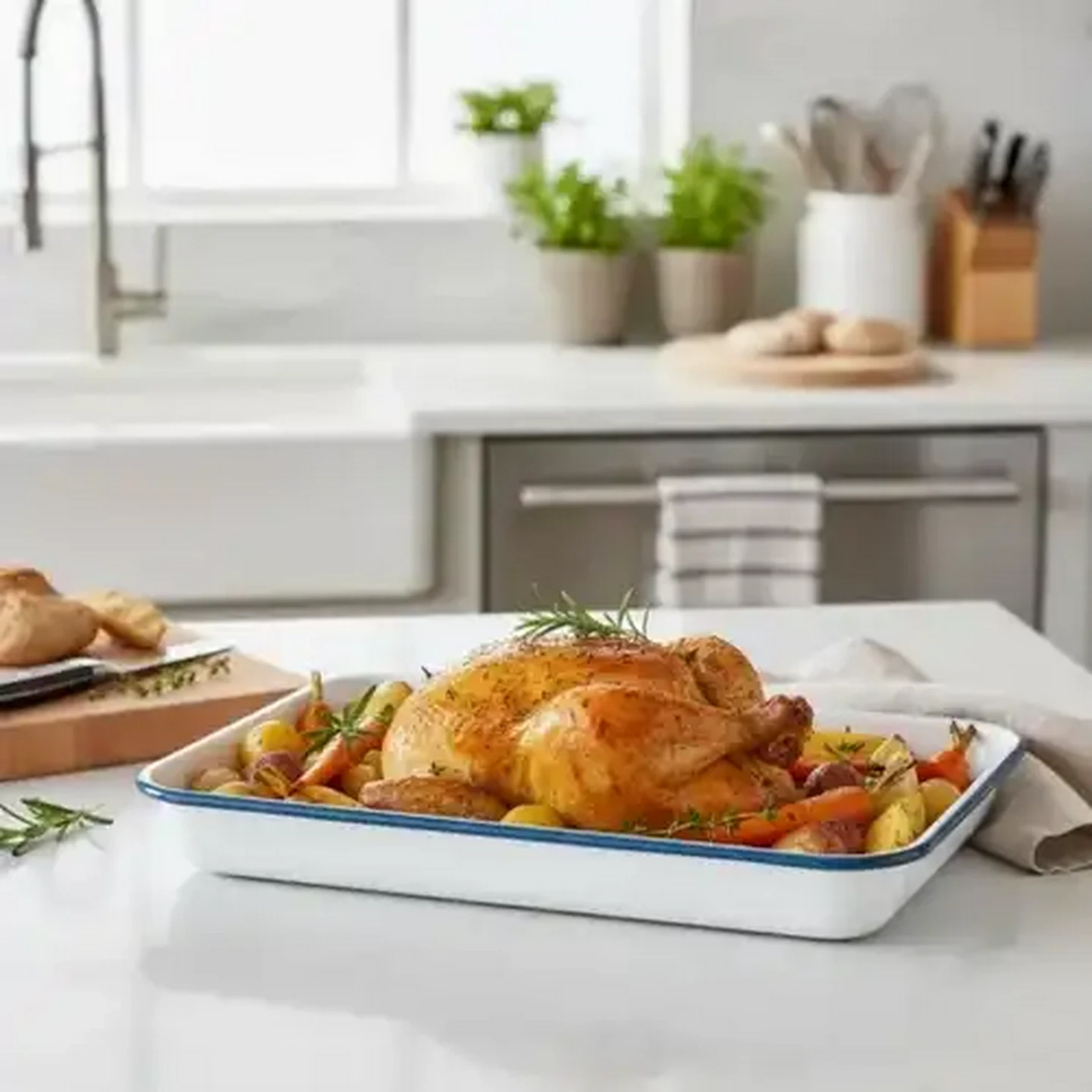 Checkers Sixty60 | Ripple Enamel Rectangular Roaster 39cm