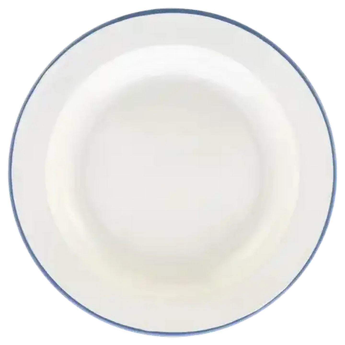 Image of Ripple White Enamel Plate 26cm