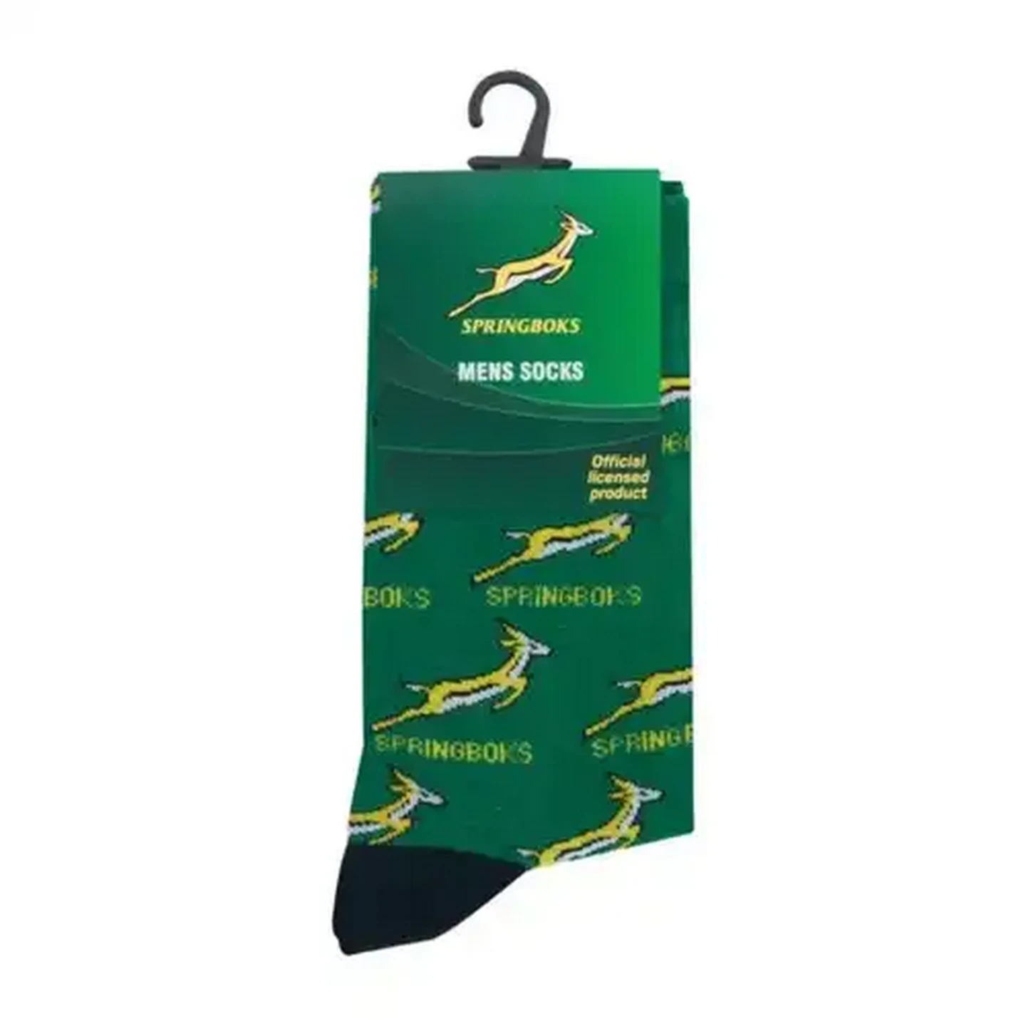 Image of Mens Green Springboks Anklet Socks Size 7 - 11