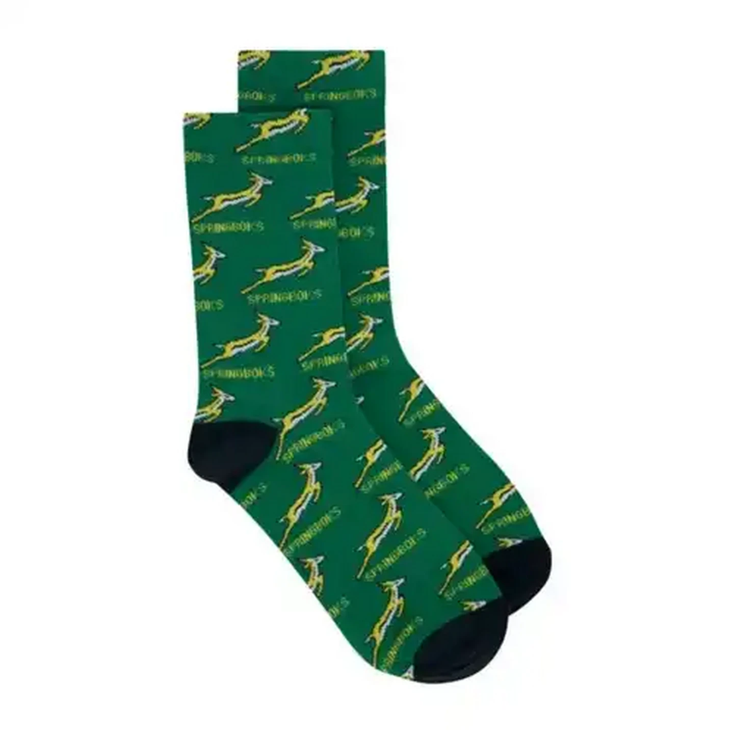 Image of Mens Green Springboks Anklet Socks Size 7 - 11