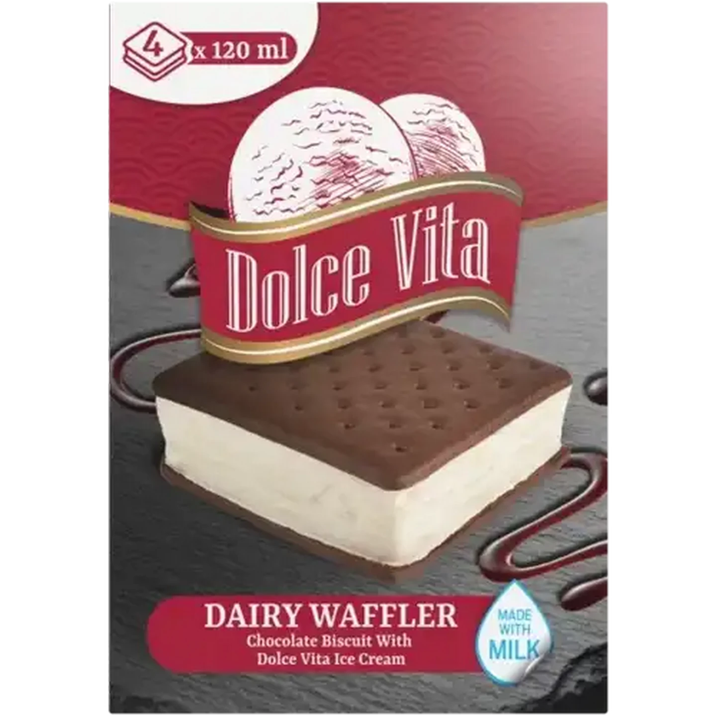 Image of Dolce Vita Dairy Waffler 4 x 120ml