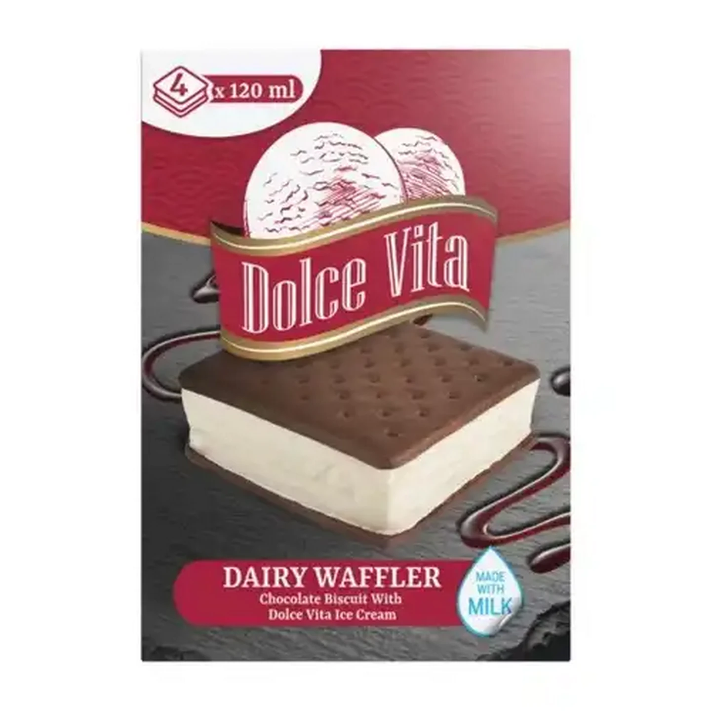 Image of Dolce Vita Dairy Waffler 4 x 120ml