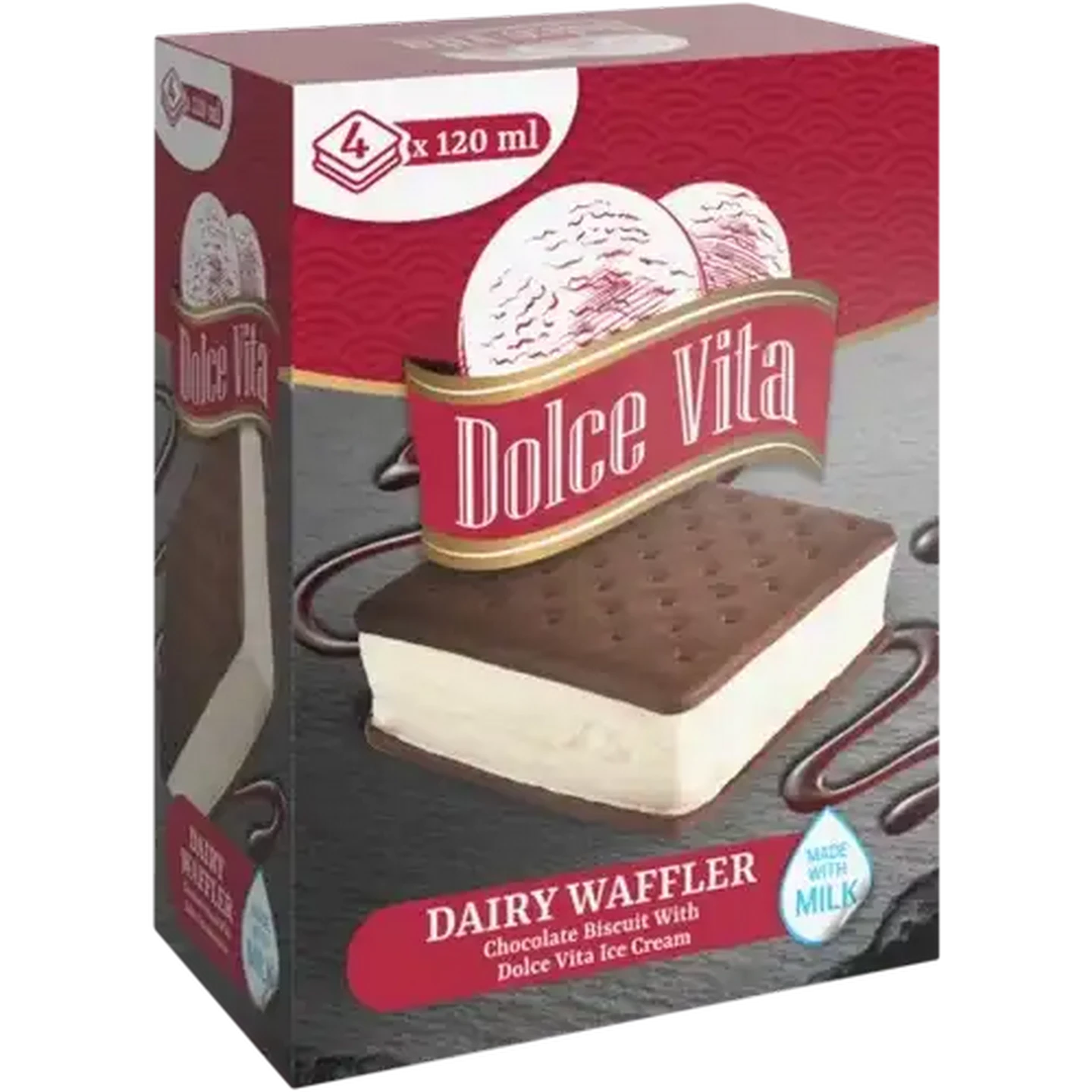 Image of Dolce Vita Dairy Waffler 4 x 120ml
