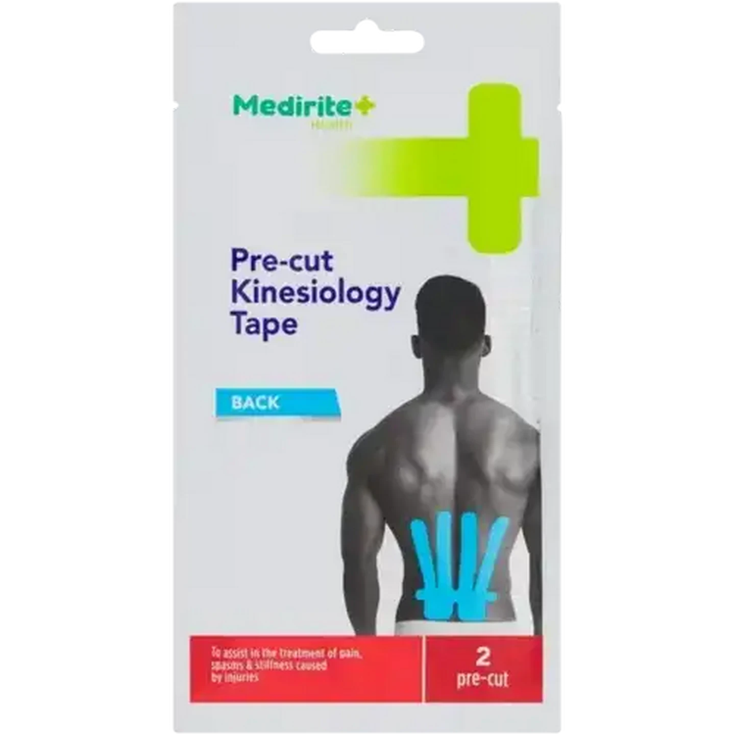Image of Medirite Pre-Cut Kinesiology Back Tape 2 Pack