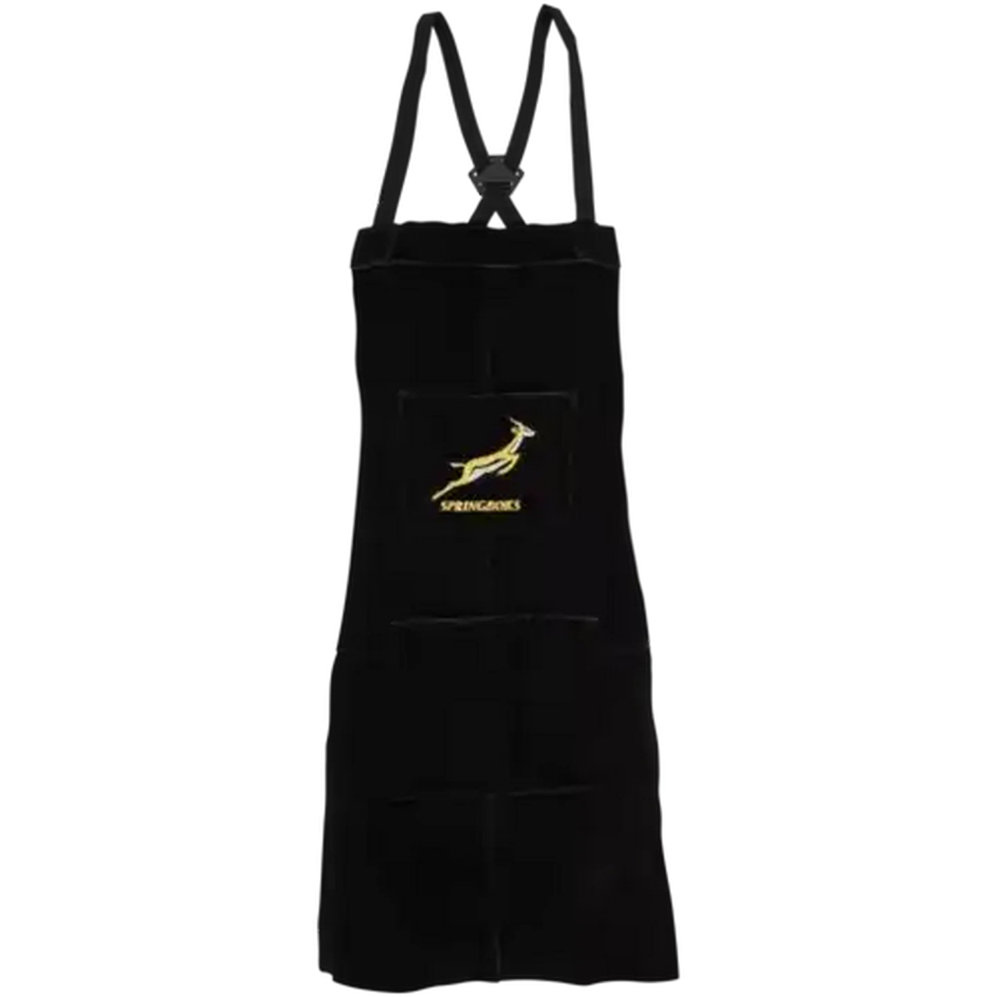 Image of Springboks Black Split Leather Apron 60 x 90cm