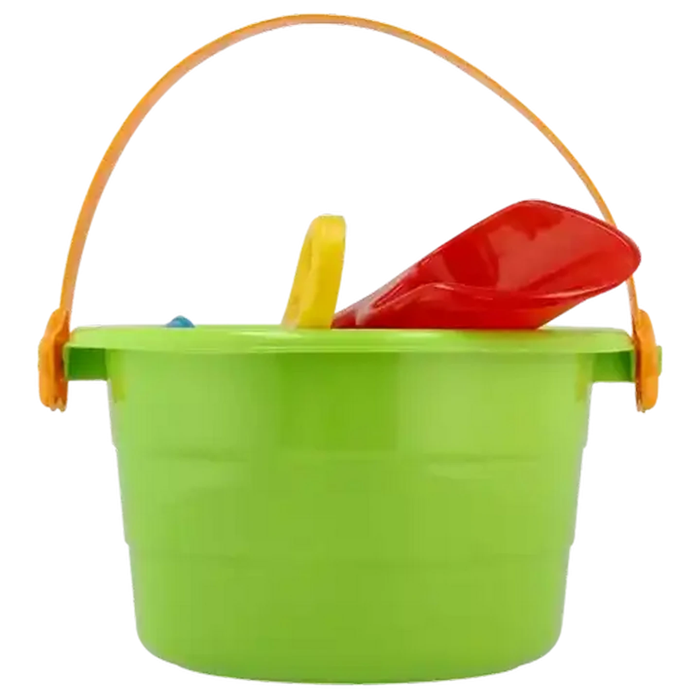 Image of Beach Toy's Bucket with Accessories 6 Piece (Colour May Vary)
