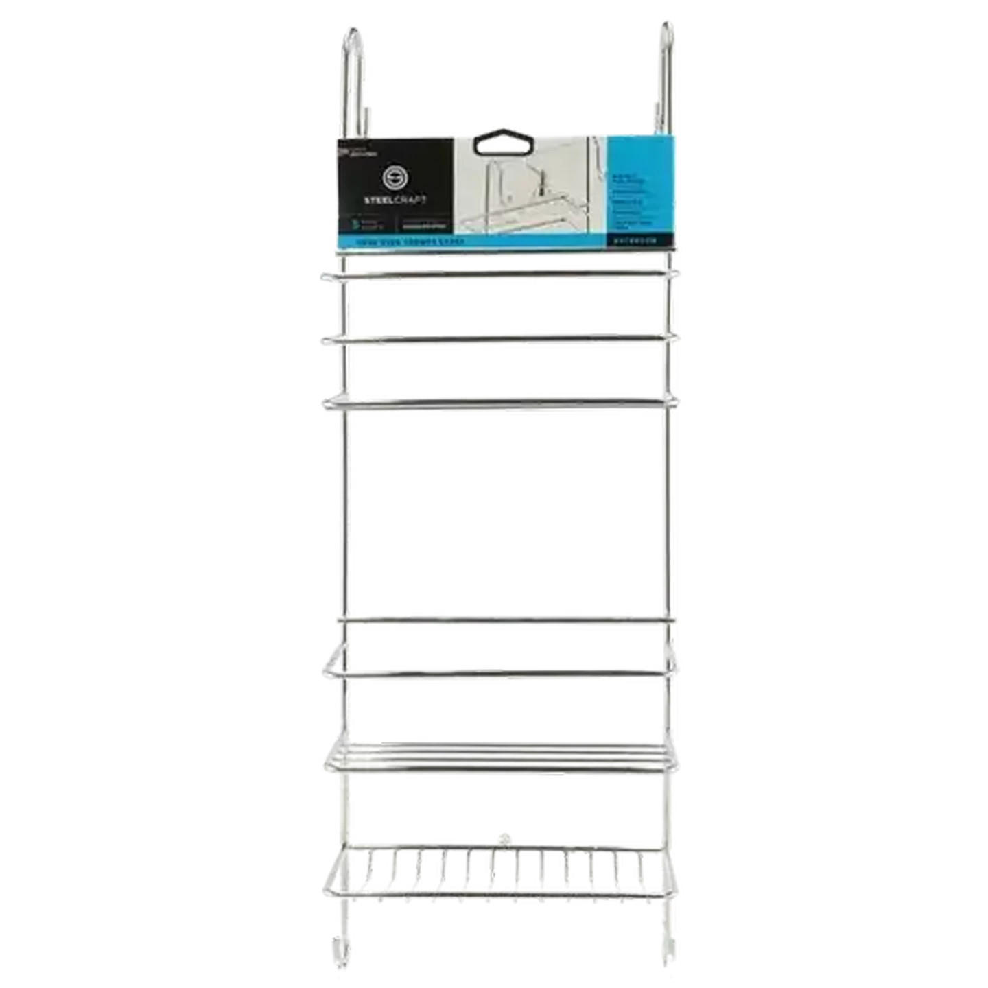 Image of Steelcraft Stainless Steel Hook Over Shower Caddy Large