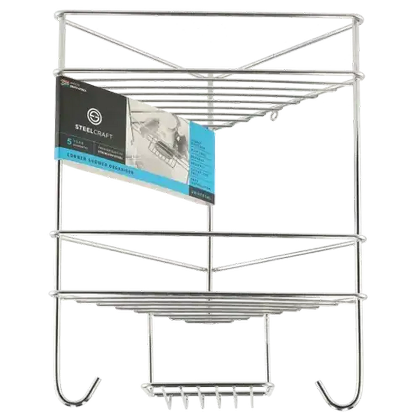 Image of Steelcraft Stainless Steel Universal Corner Organiser