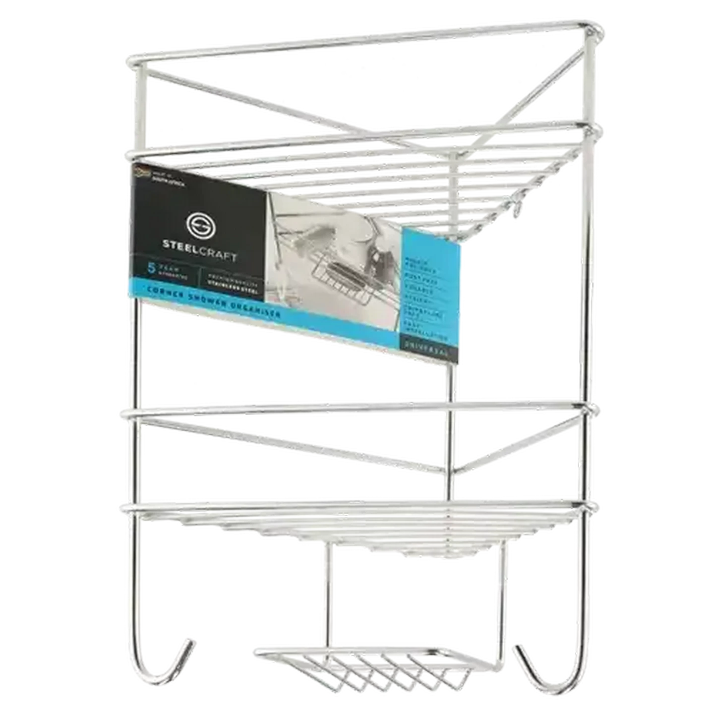 Image of Steelcraft Stainless Steel Universal Corner Organiser