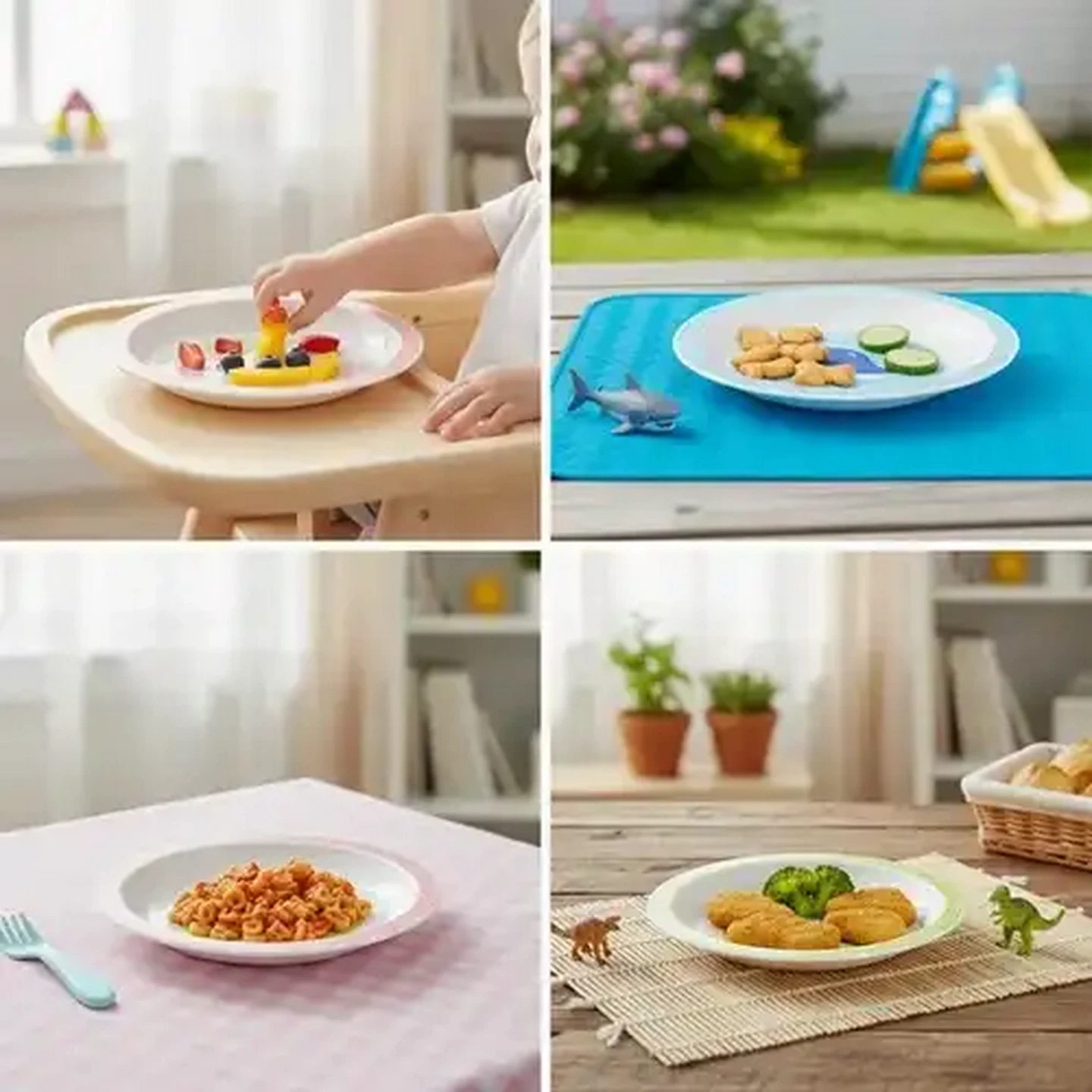Image of Jolly Tots Animal Plate (Print May Vary)