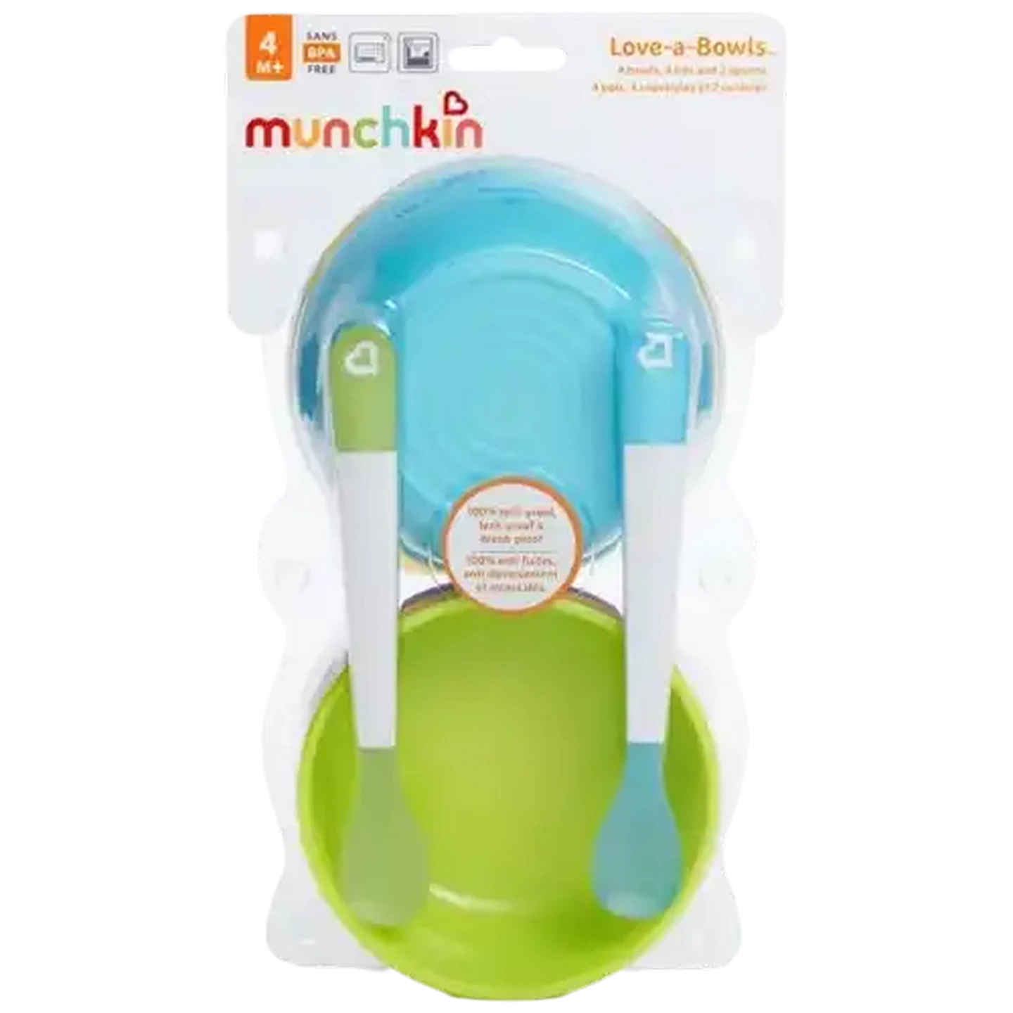 Image of Munchkin Love-A-Bowls Bowl Set 6 months +