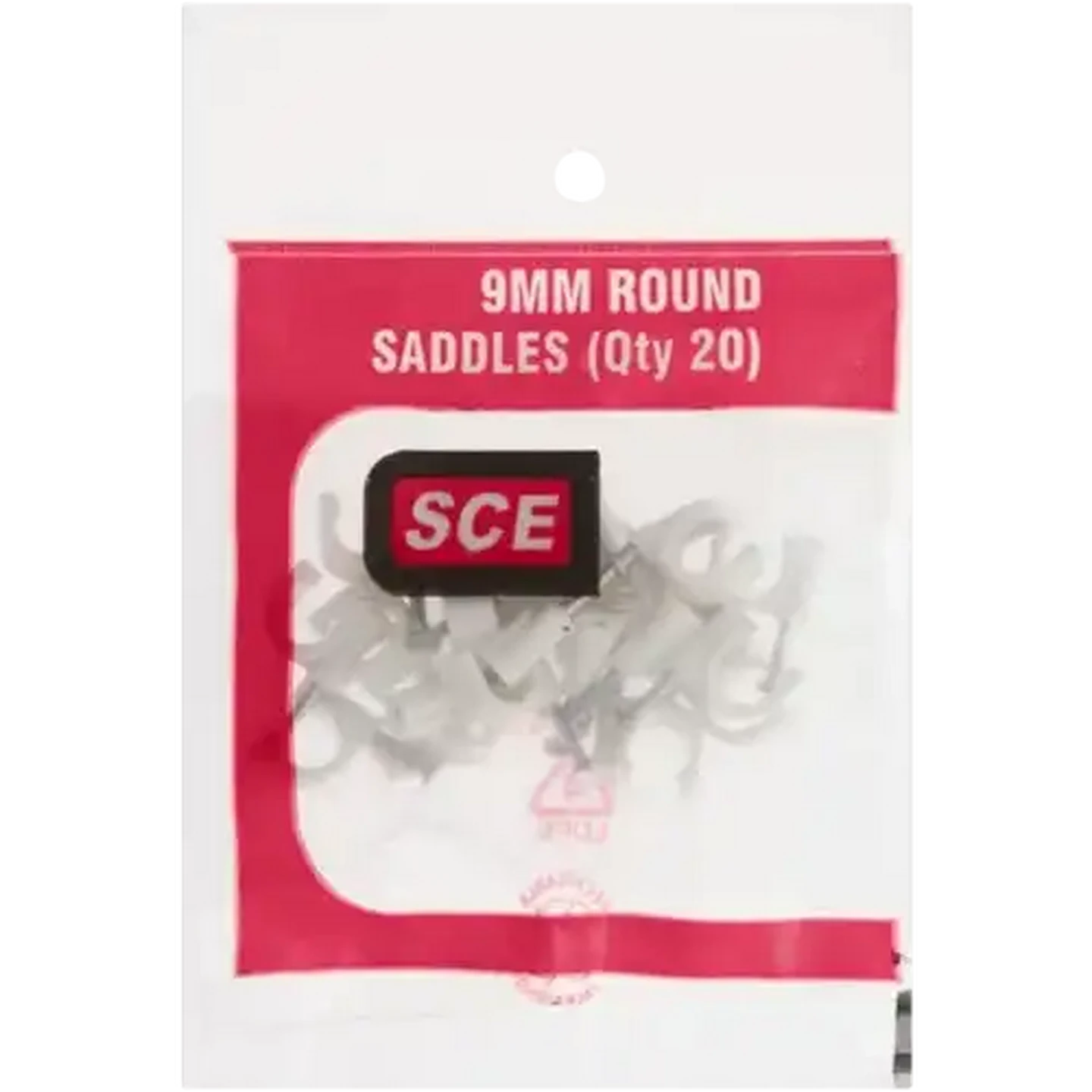Image of SCE Round Saddles 9mm 20 Pieces