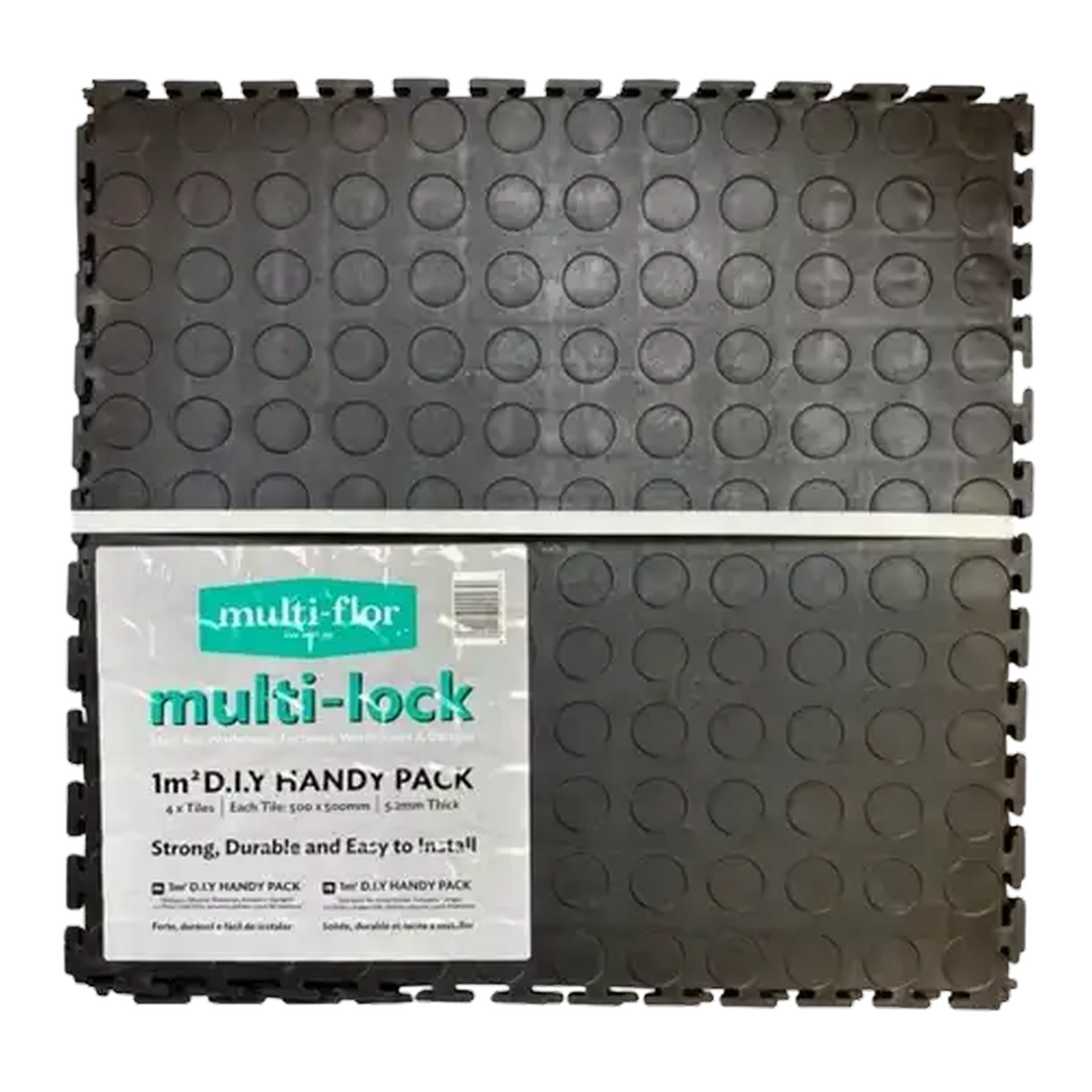 Checkers Sixty60 | Multi-Flor Black Interlocking Tile Mats 4 Piece