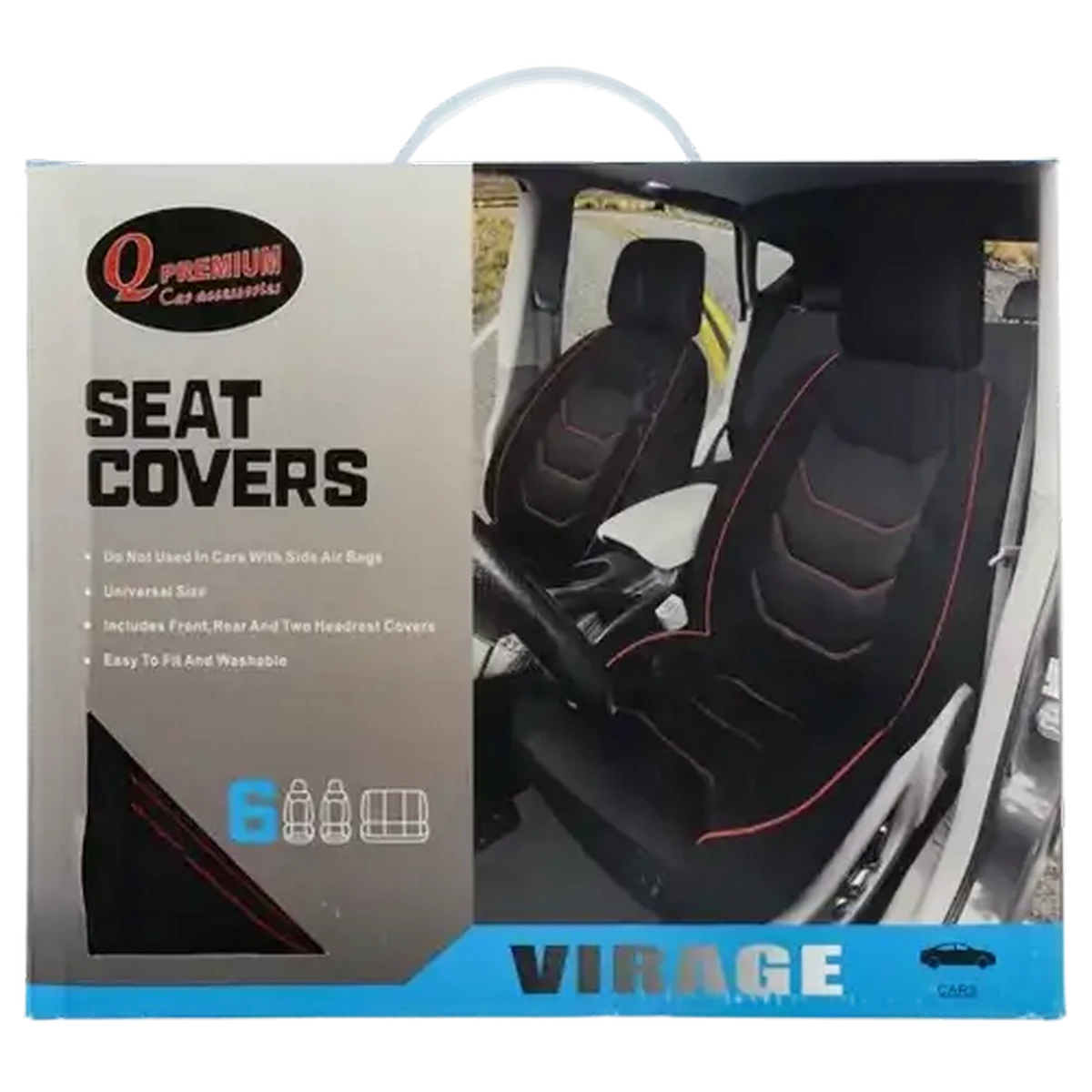 Checkers Sixty60 | Q Premium Virage Car Seat Cover Set 6 Piece