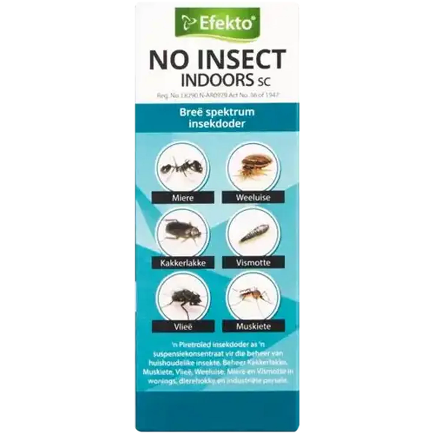 Image of Efekto No Insect Indoors SC Concentrate Insecticide 100ml