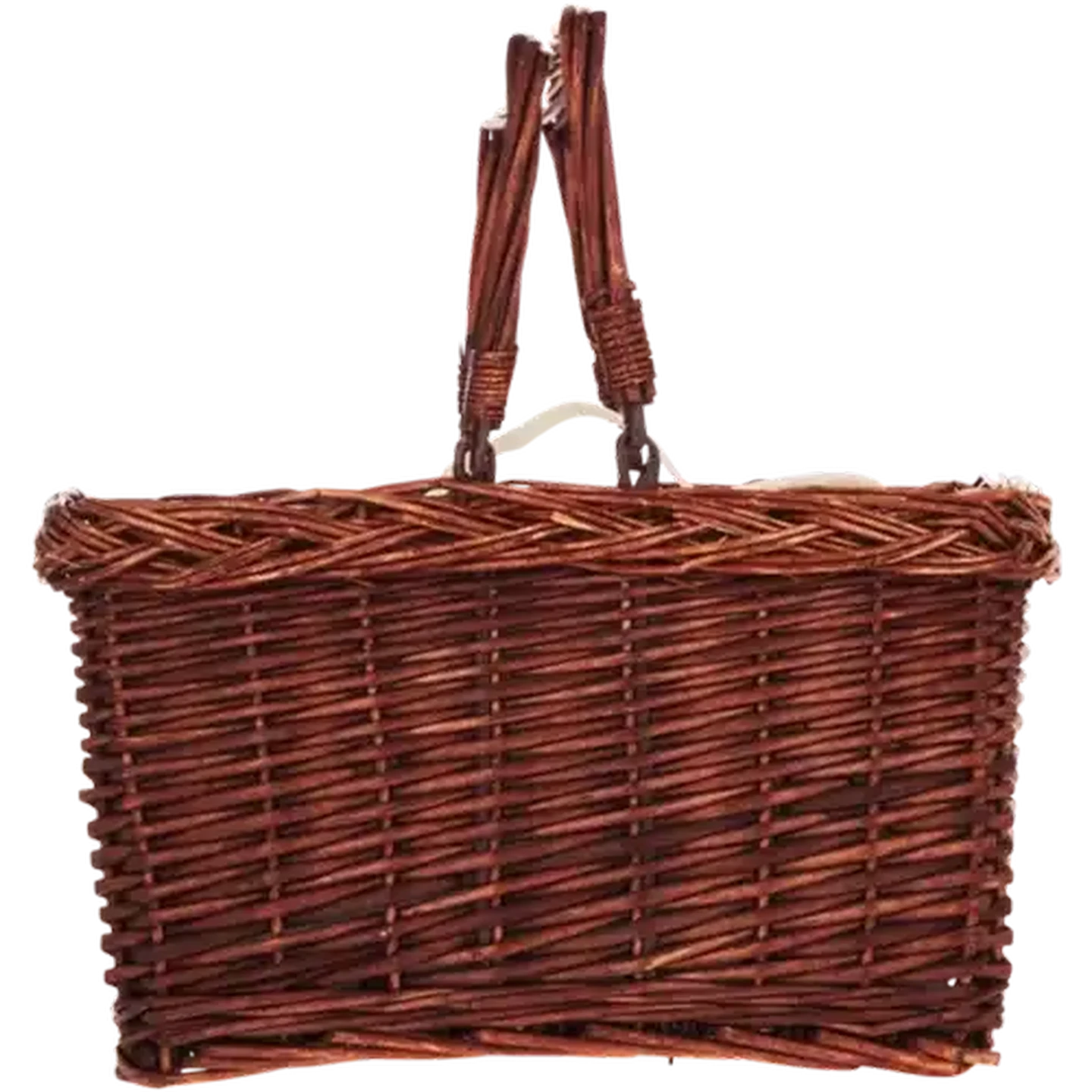 Image of Bush Baby Wicker Basket 6 Can Cooler Bag