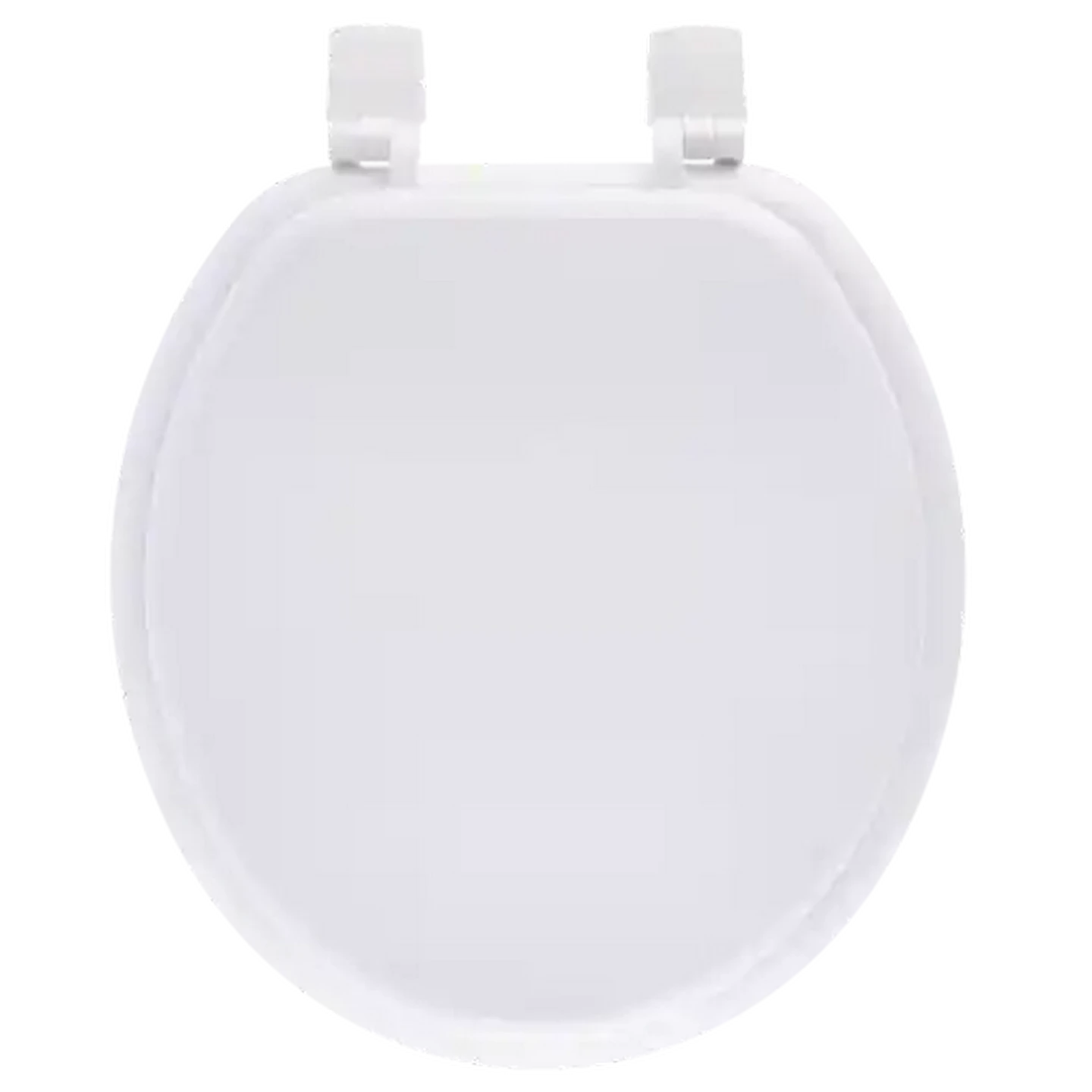 Image of Wildberry Wooden White Toilet Seat With Nylon Hinge