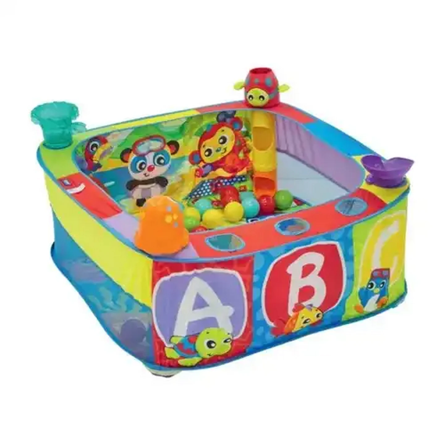 Image of Playgro Grow 'n Play Pop & Drop Activity Ball Gym