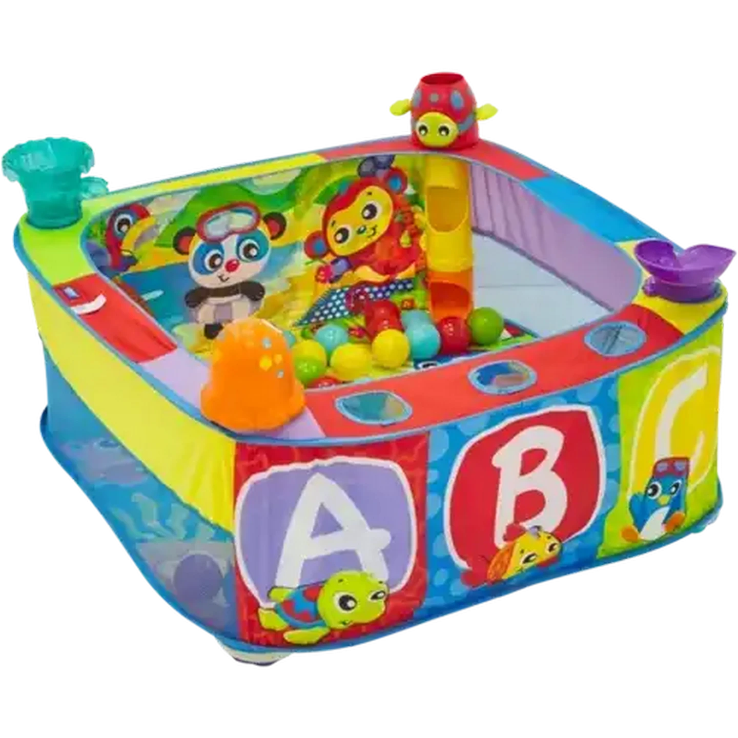 Image of Playgro Grow 'n Play Pop & Drop Activity Ball Gym
