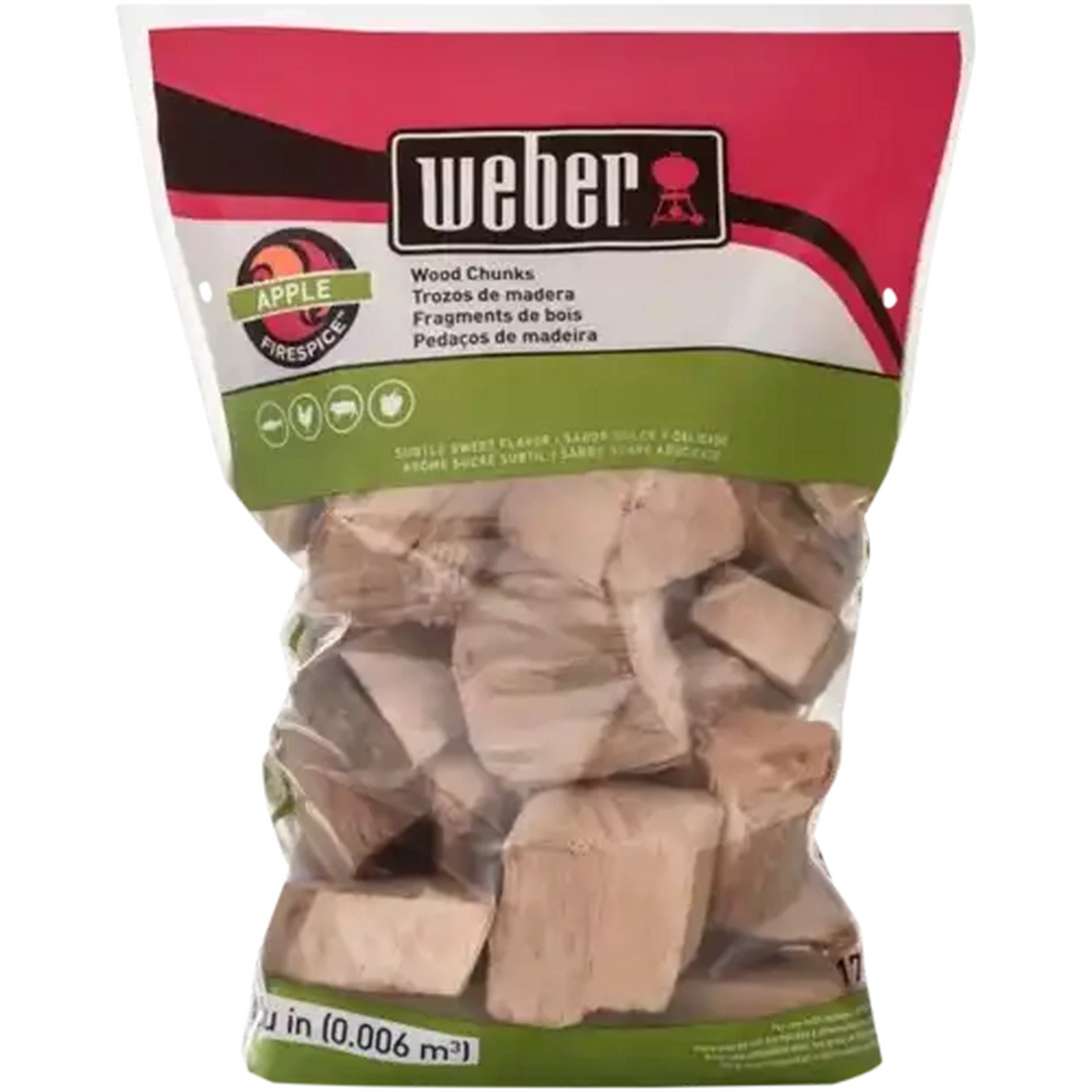 Image of Weber Apple Wood Chunks 1.8kg